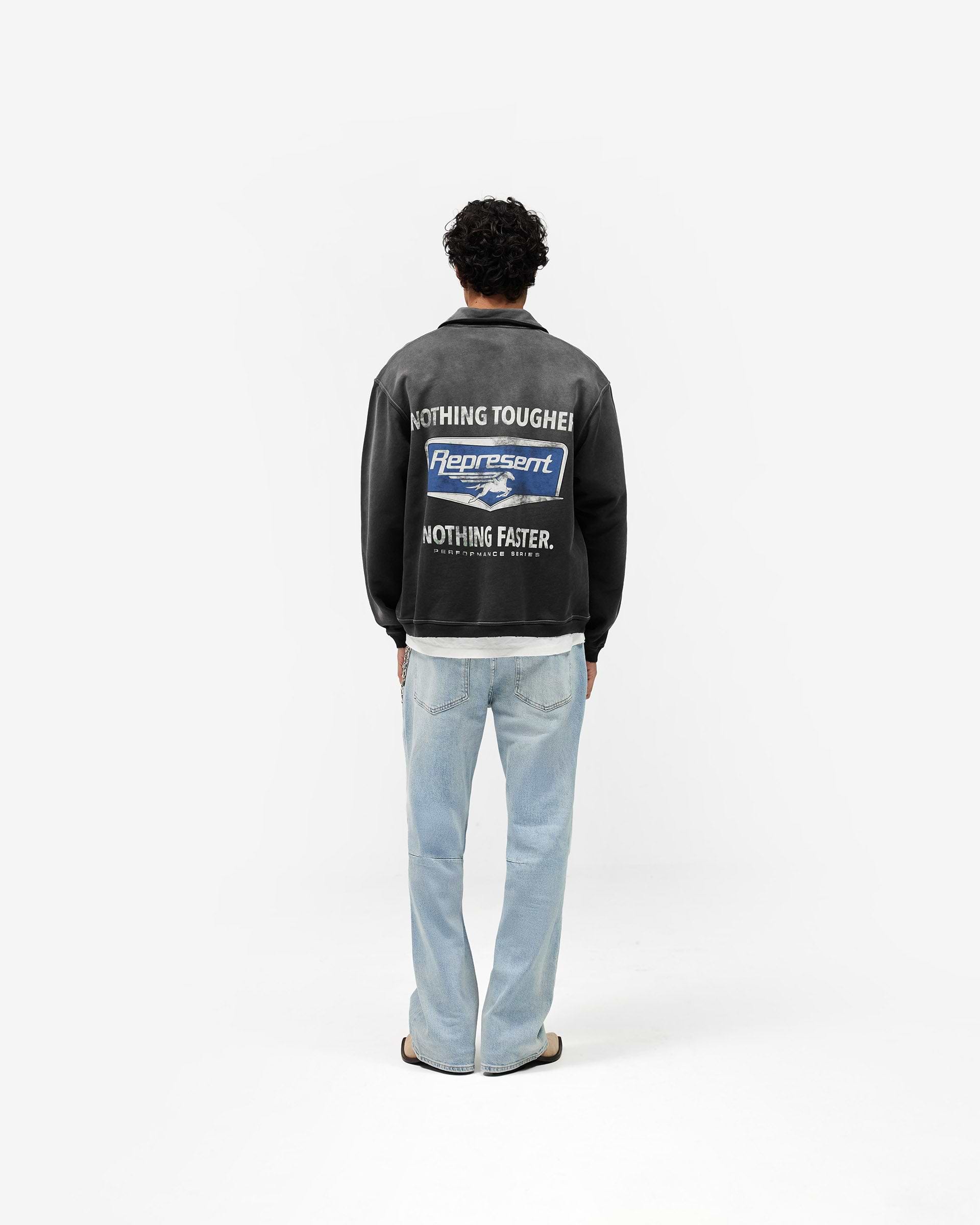 Nothing Faster Quarter Zip Sweatshirt - Stained Black