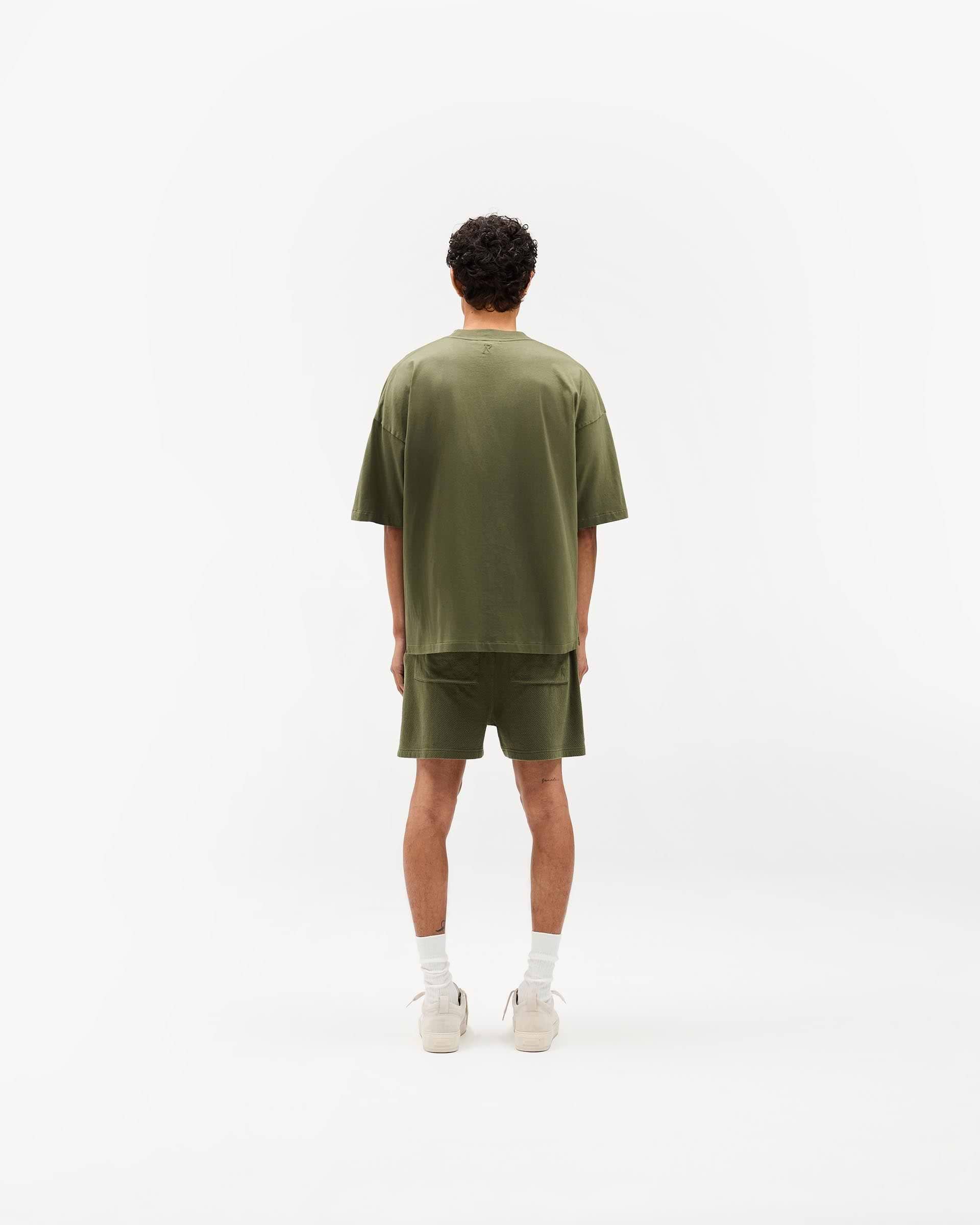 Initial Mesh Shorts - Army Green