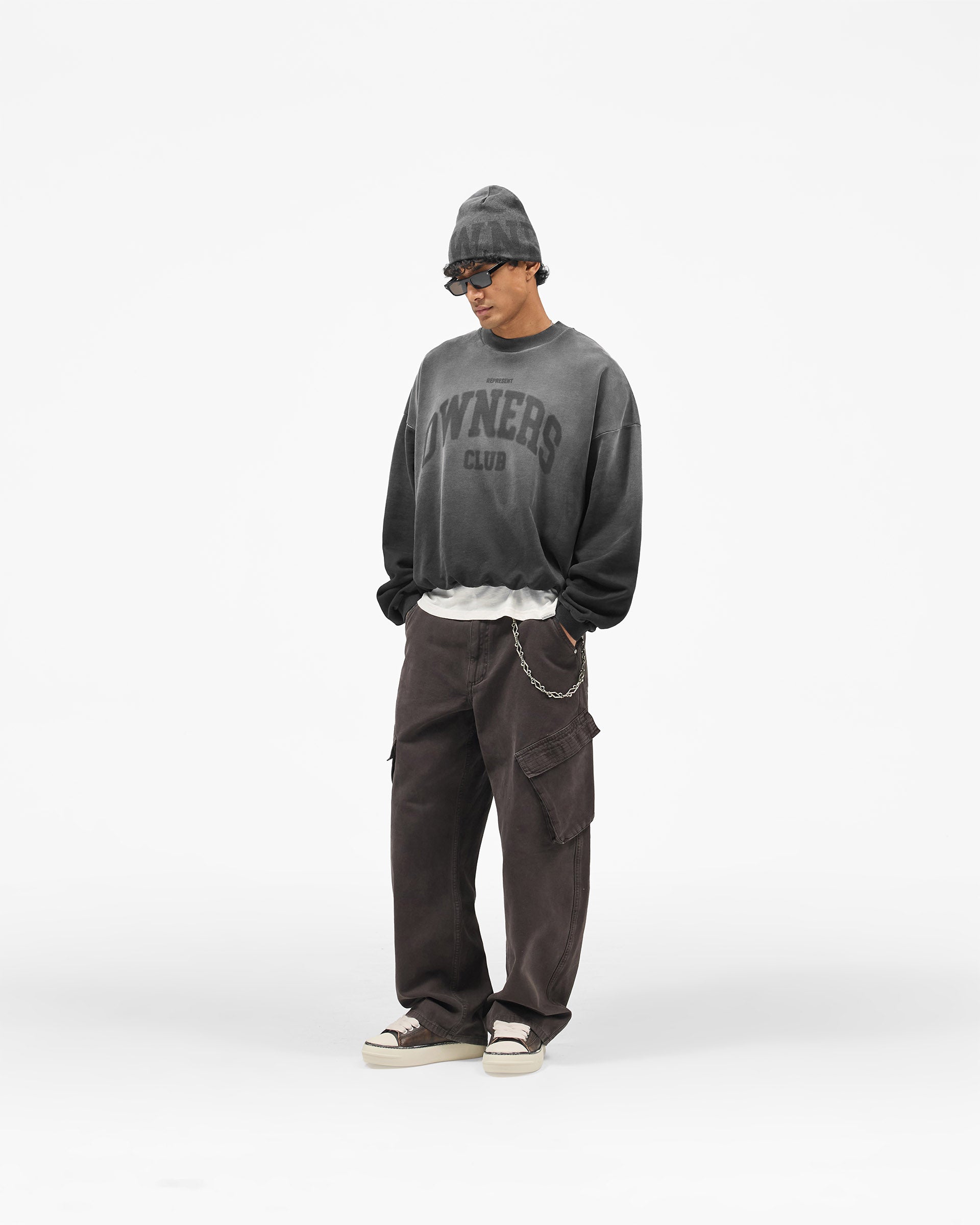Represent Owners Club Sweatshirt - Weathered Black