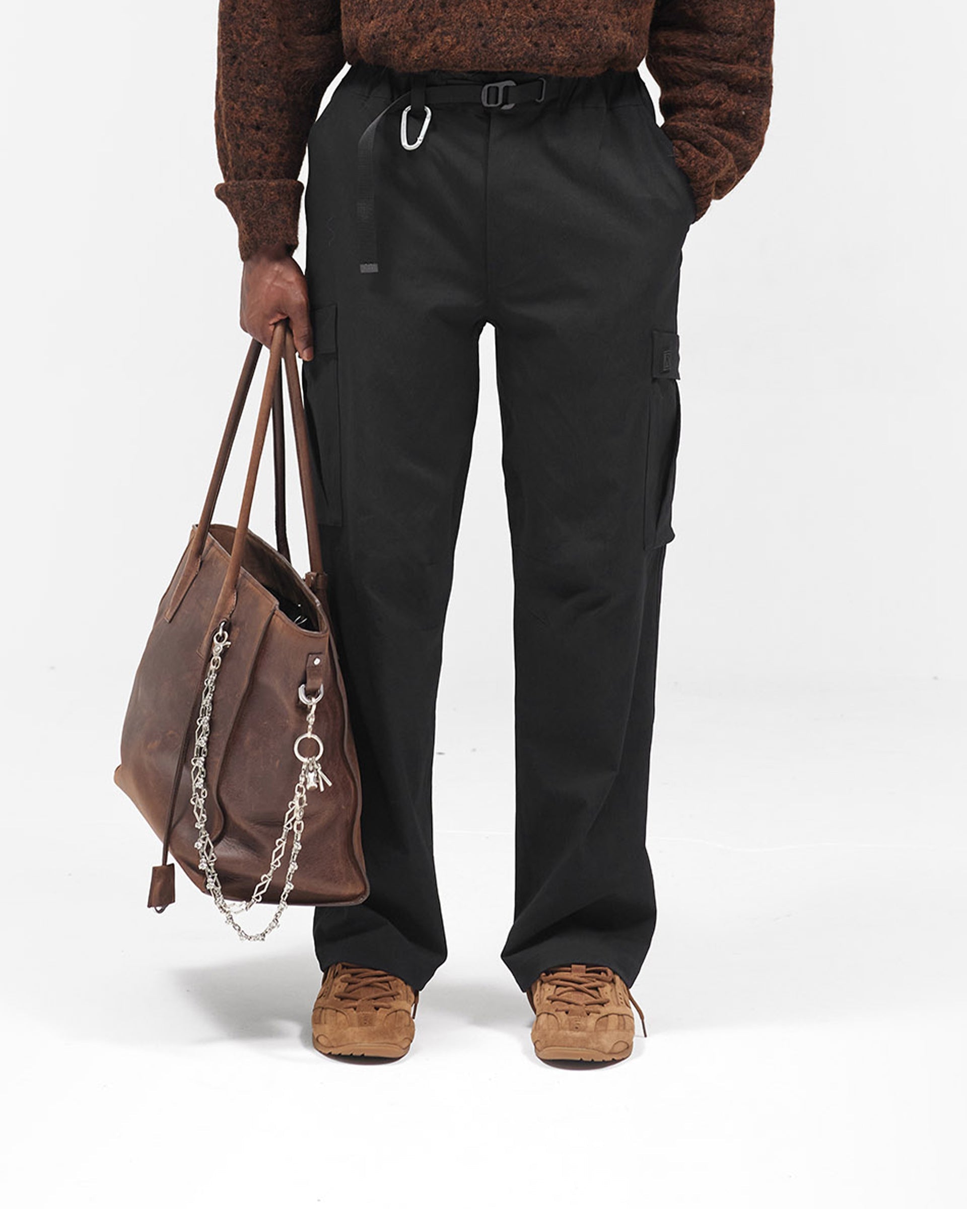 Nylon Cargo Pant - Black