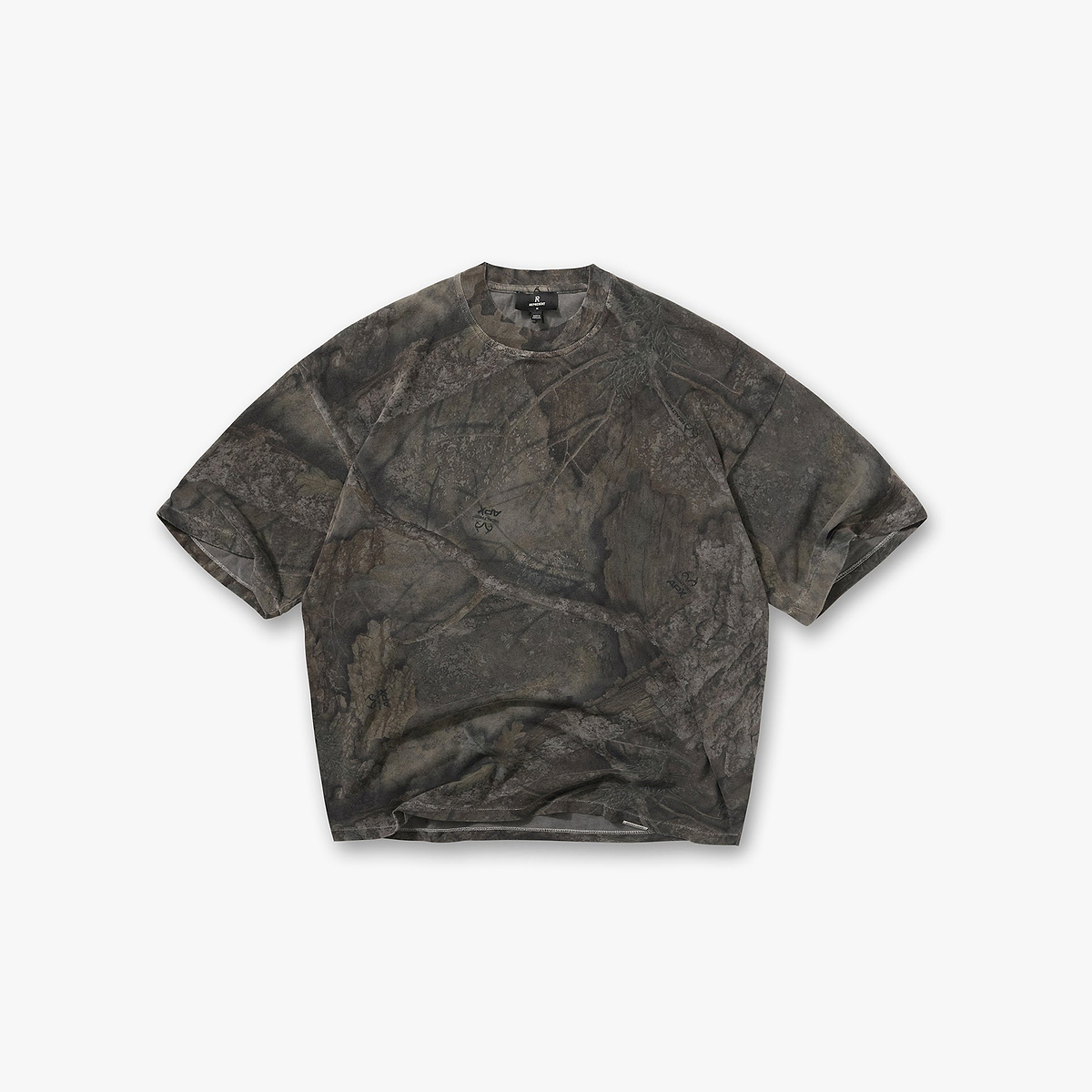 Initial Overdye Realtree® Boxy T-Shirt - Overdyed Black