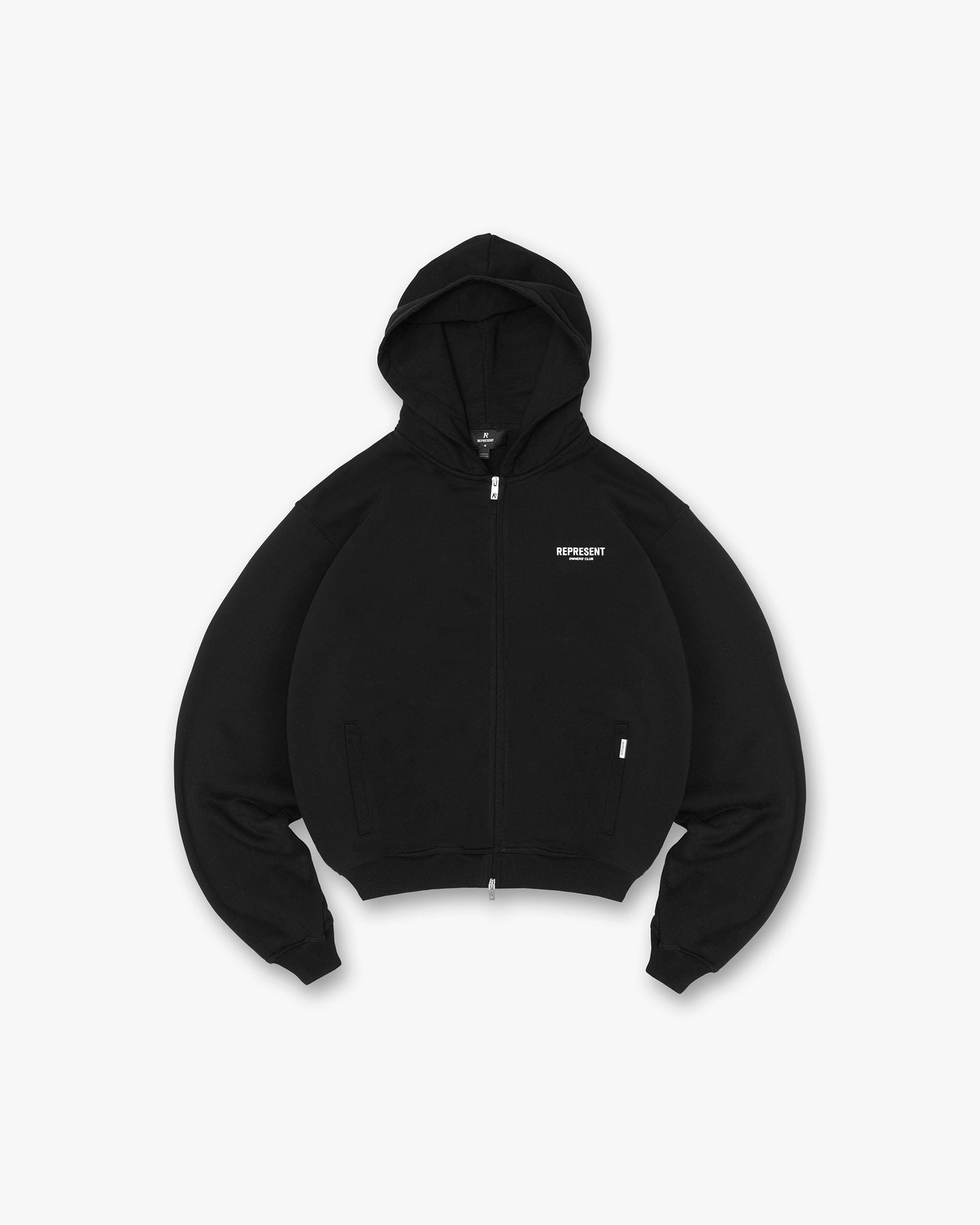 Represent Owners Club Zip Hoodie - Black