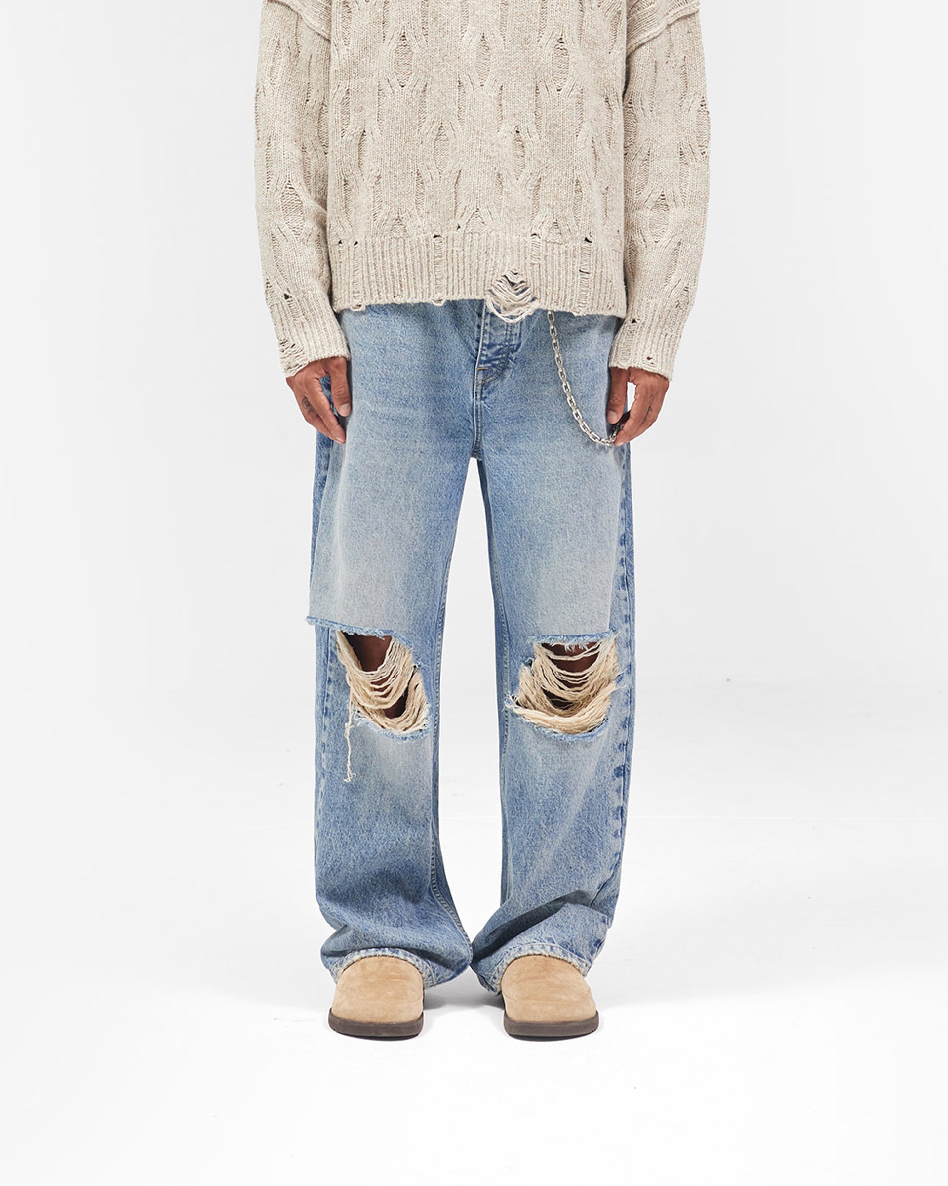 R3 Baggy Jean - Moss Blue
