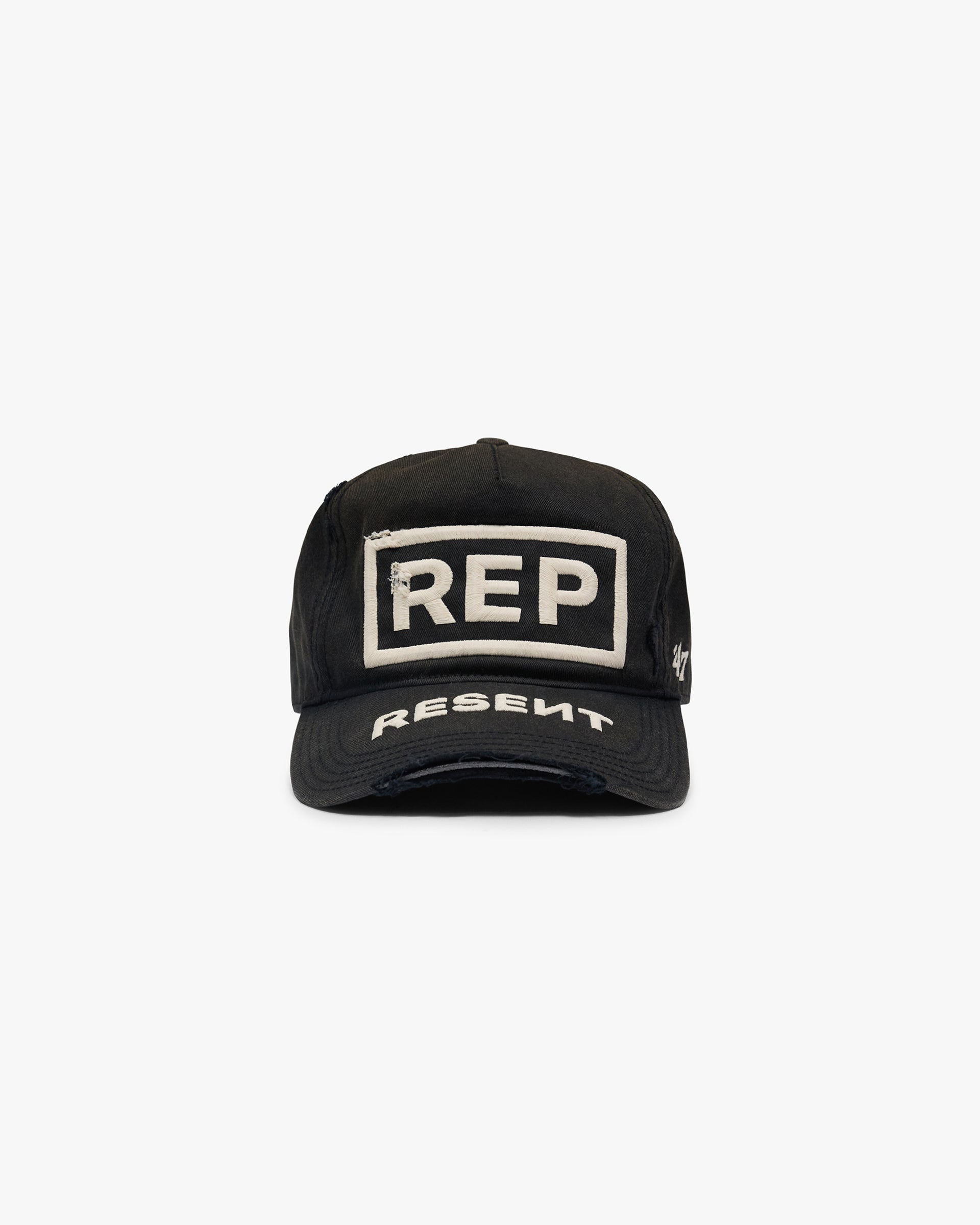 Represent X 47 Resent Cap - Washed Black