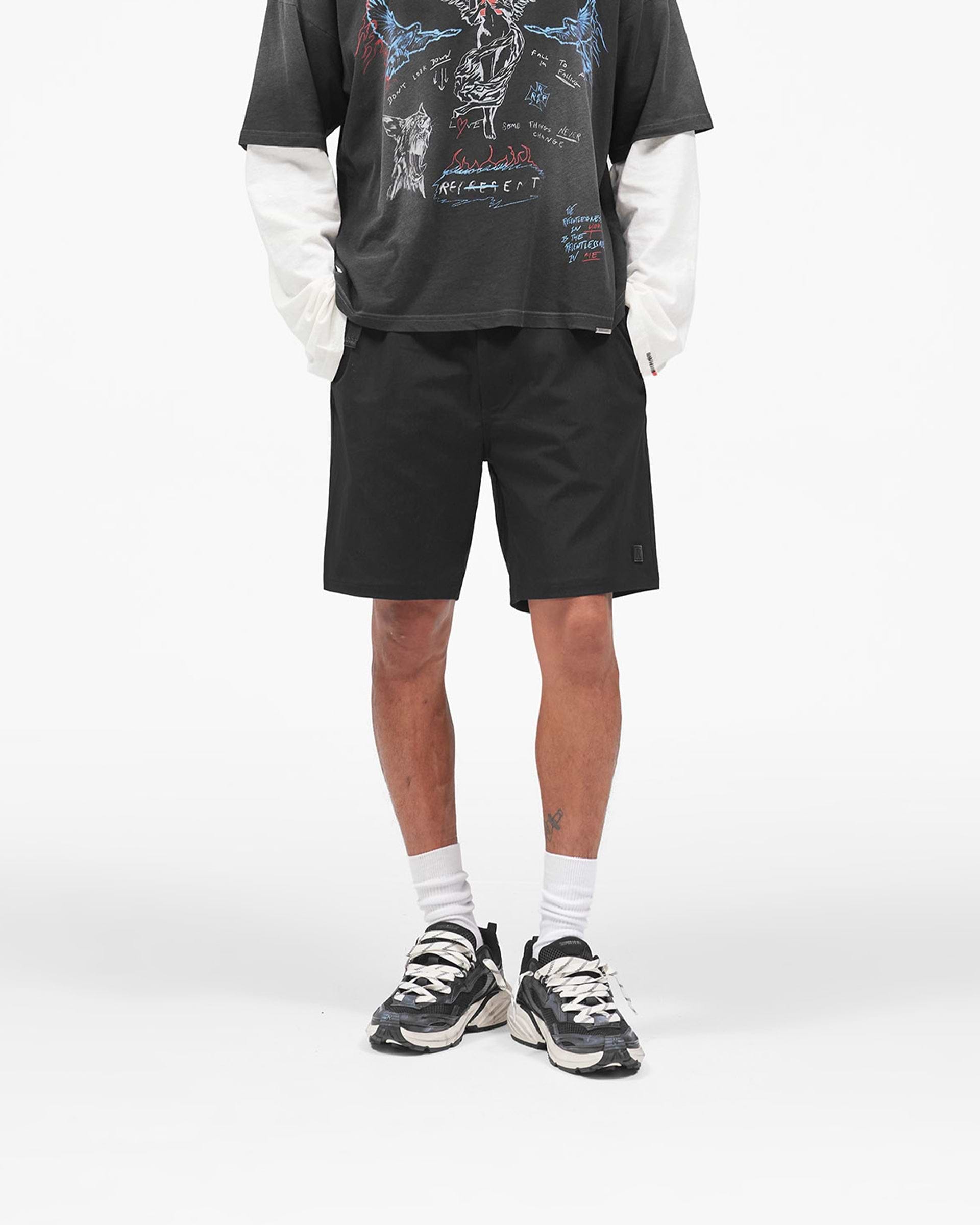 Nylon Cargo Short - Black