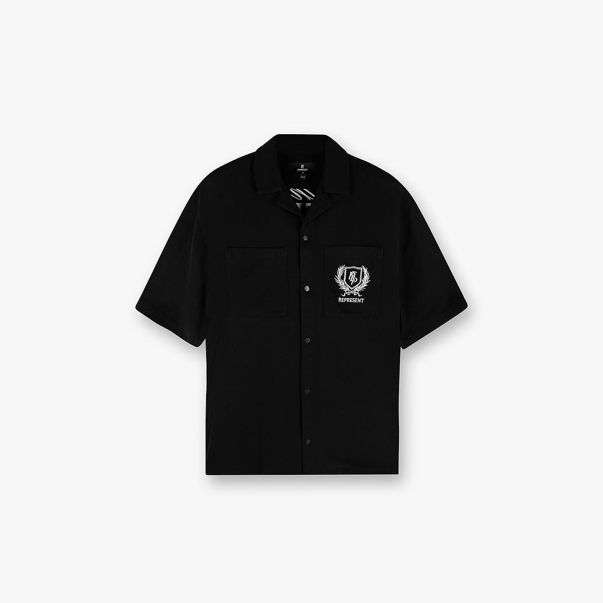 Represent Crest Shirt - Jet Black