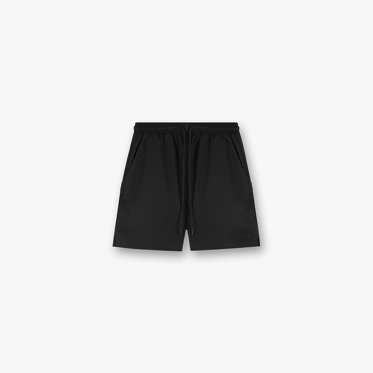 Seersucker Smart Swim Short - Black