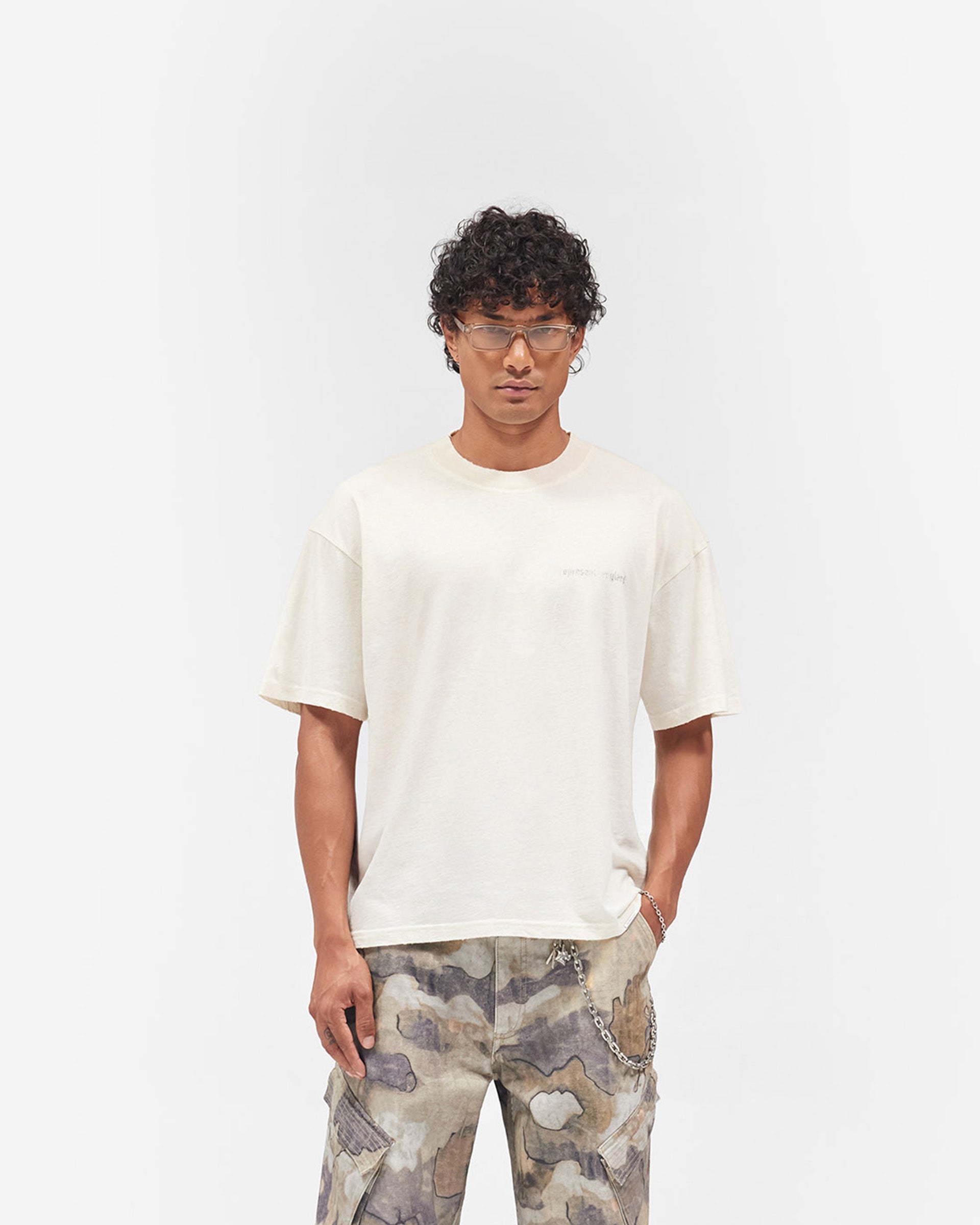 Reverse Resent T-Shirt - Flat White
