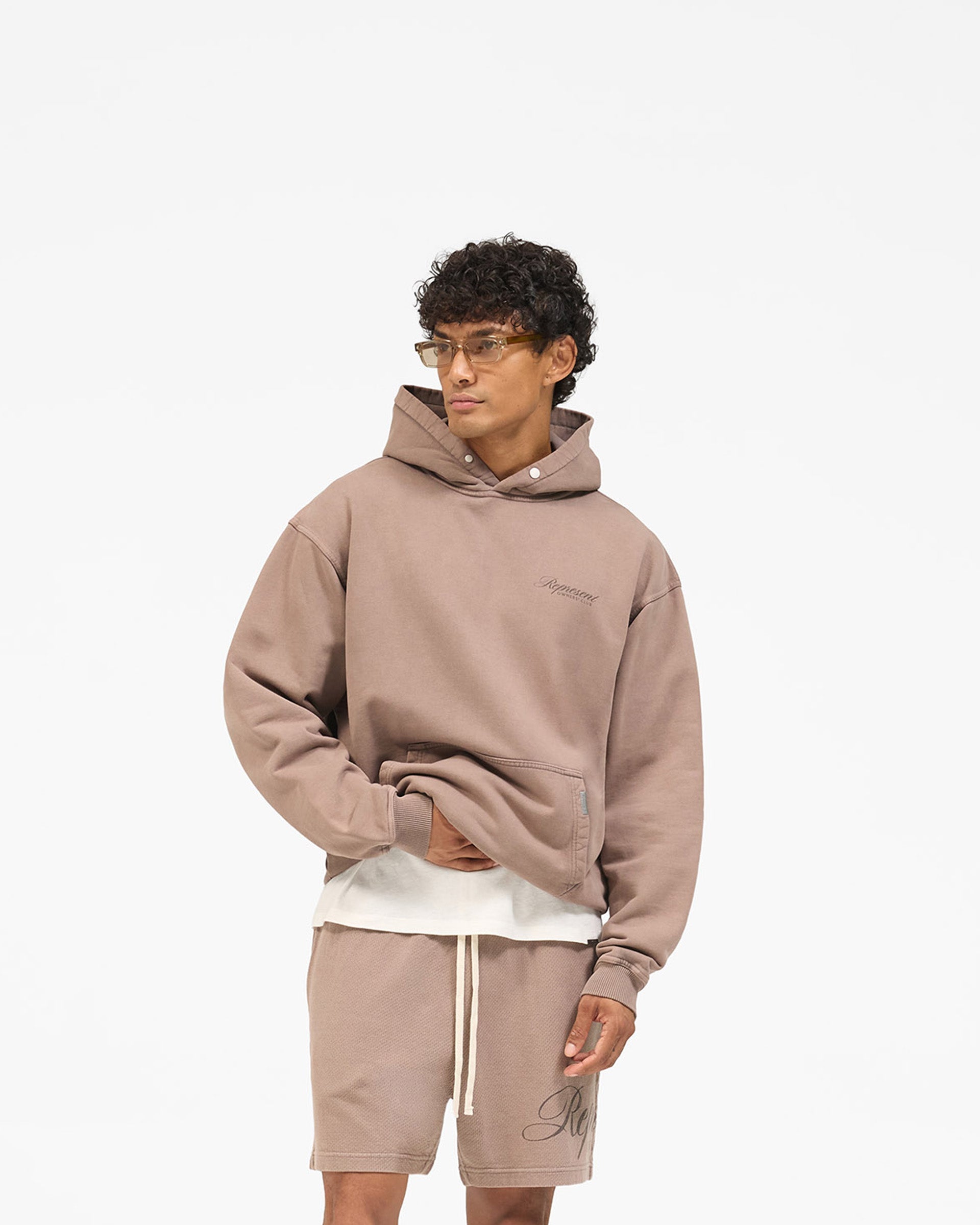 Owners Club Script Hoodie - Truffle