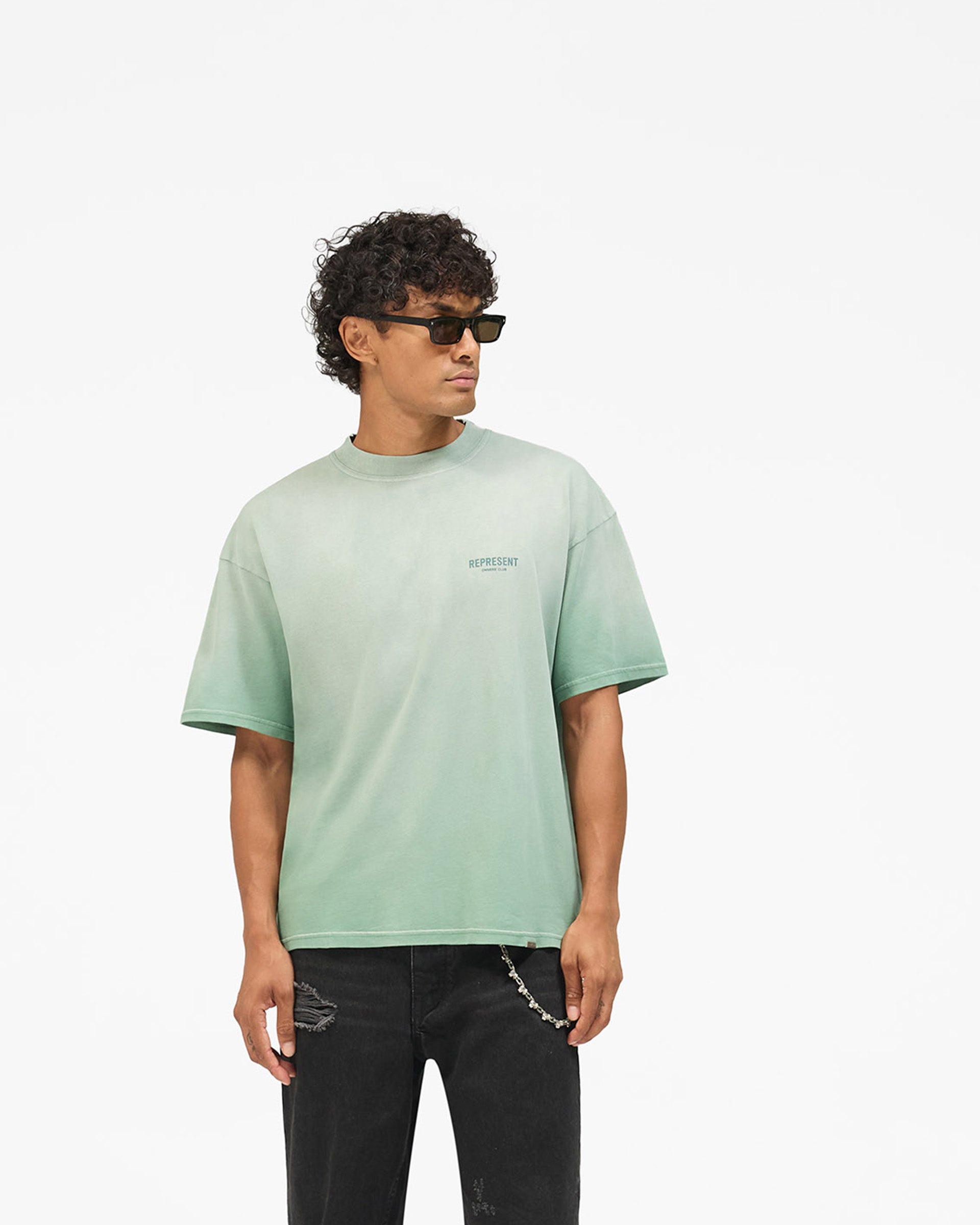 Represent Owners Club T-Shirt - Washed Aloe