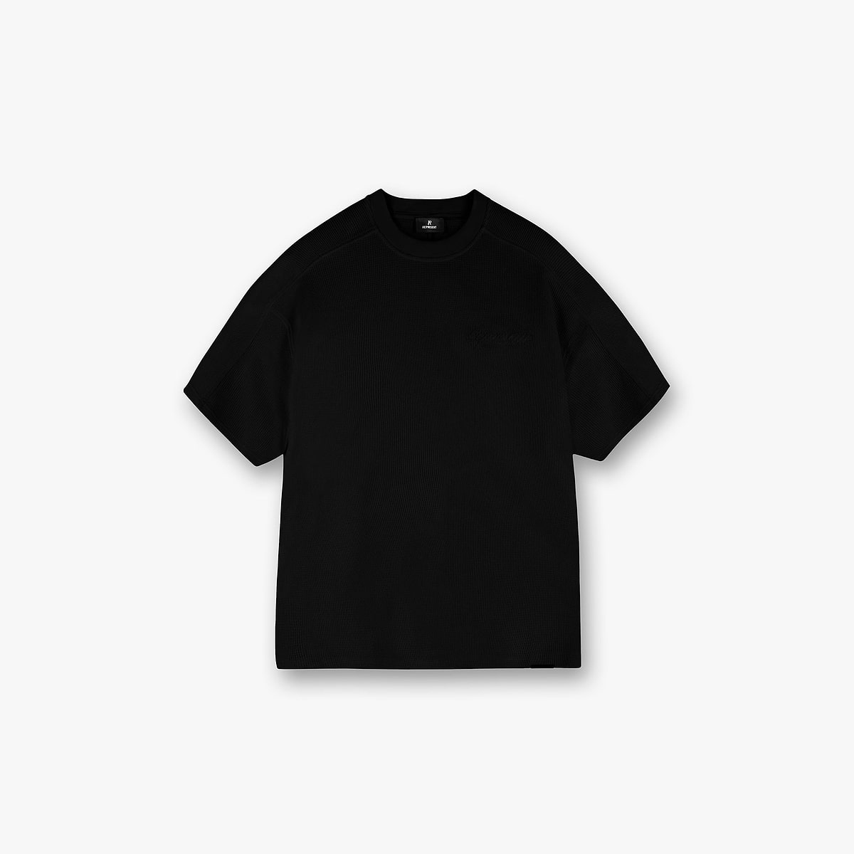 Waffle T-Shirt - Jet Black