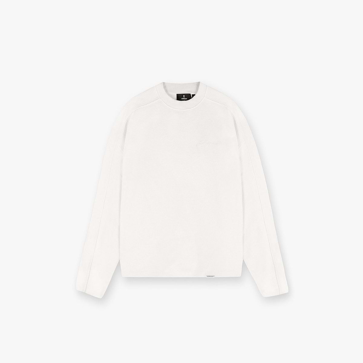 Waffle Long Sleeve T-Shirt - Flat White