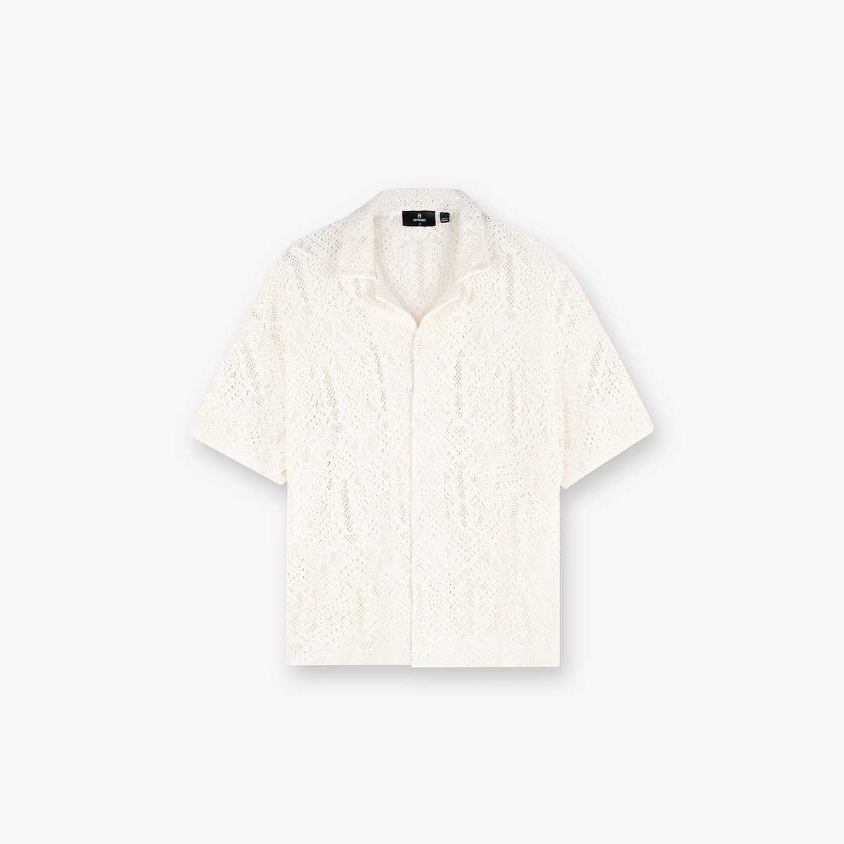 All Over Crochet Shirt - Off White