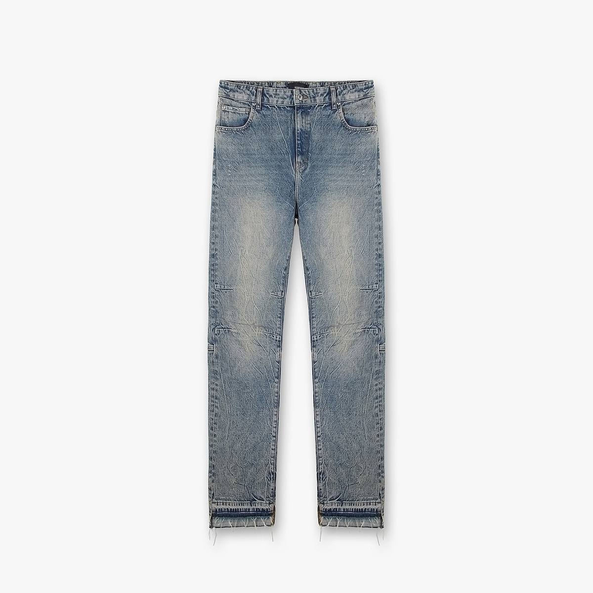 R2 Stepped Hem Denim - Mid Blue