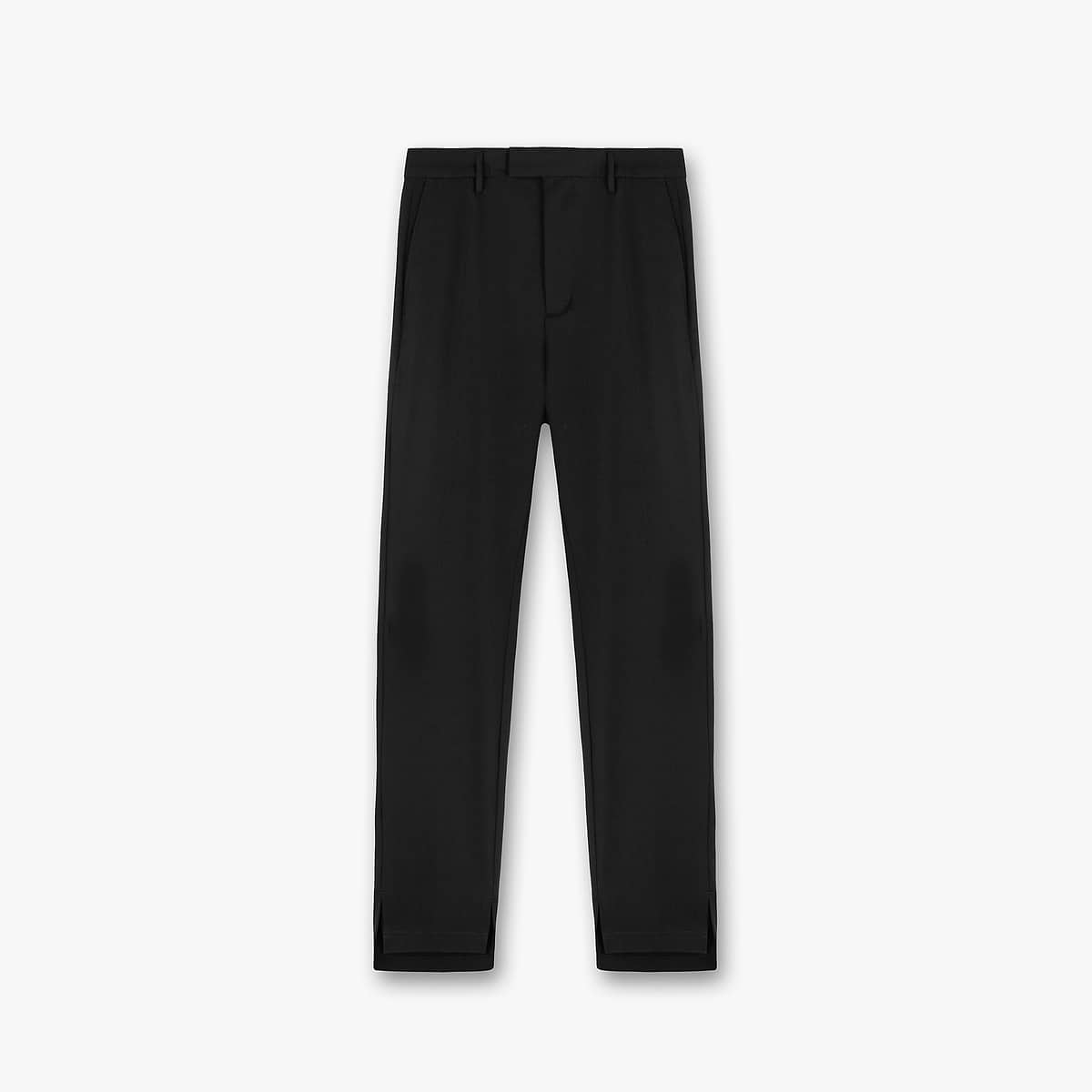 Stepped Hem Pant - Black