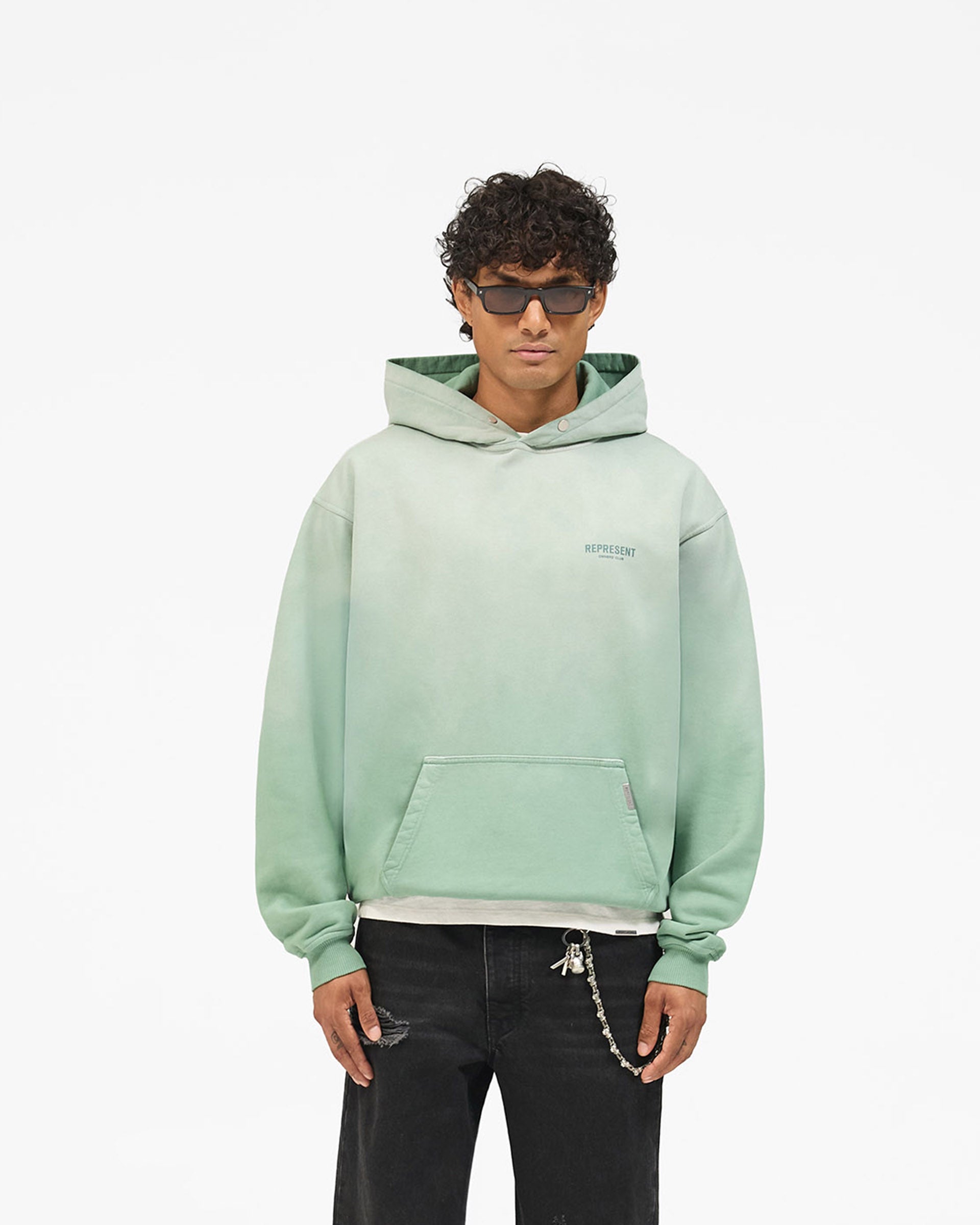 Represent Owners Club Hoodie - Washed Aloe