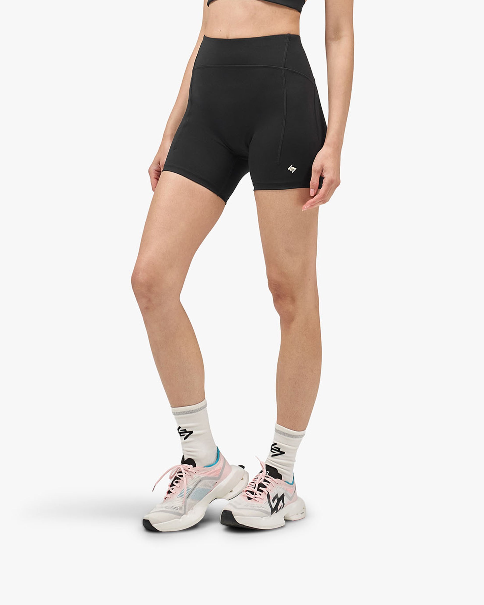 247 Restore Half Tight - Jet Black - Cropped Model - Front