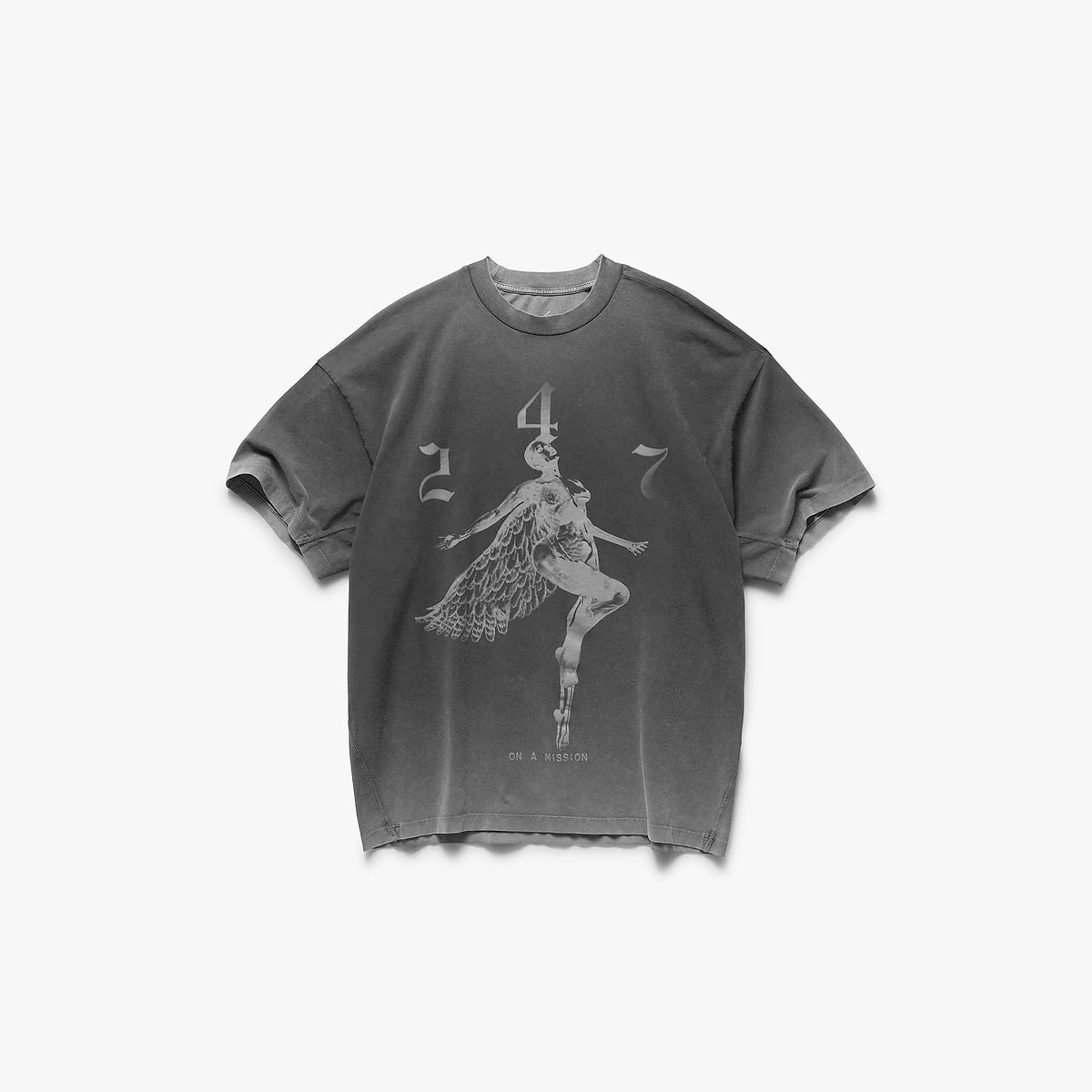 247 Fallen Angel Graphic T-Shirt - Vintage Black