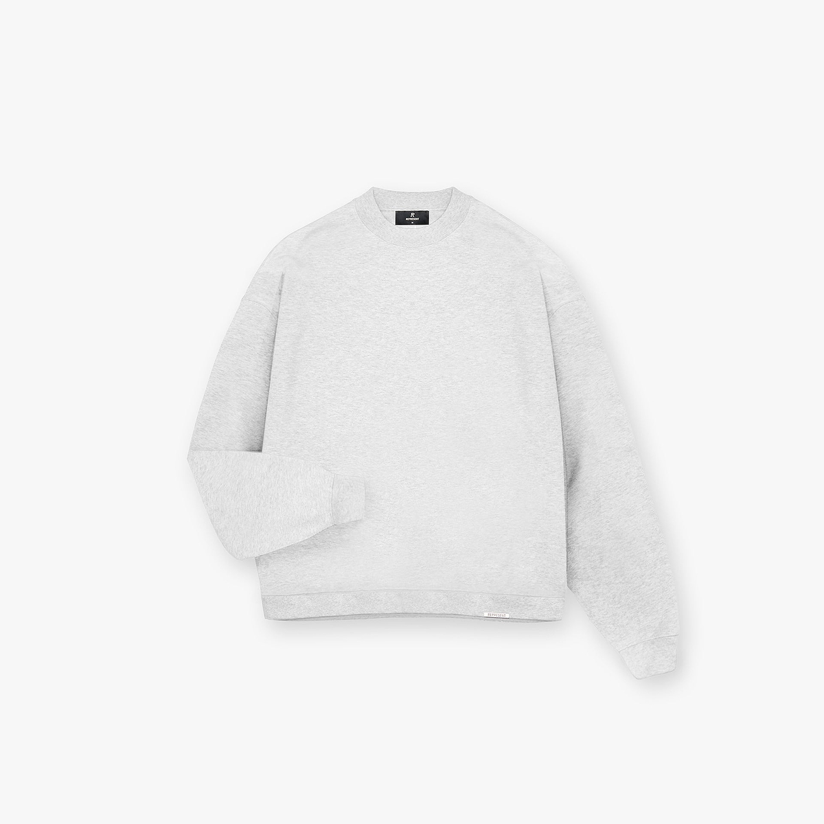 Initial Boxy Sweater - Ice Grey Marl