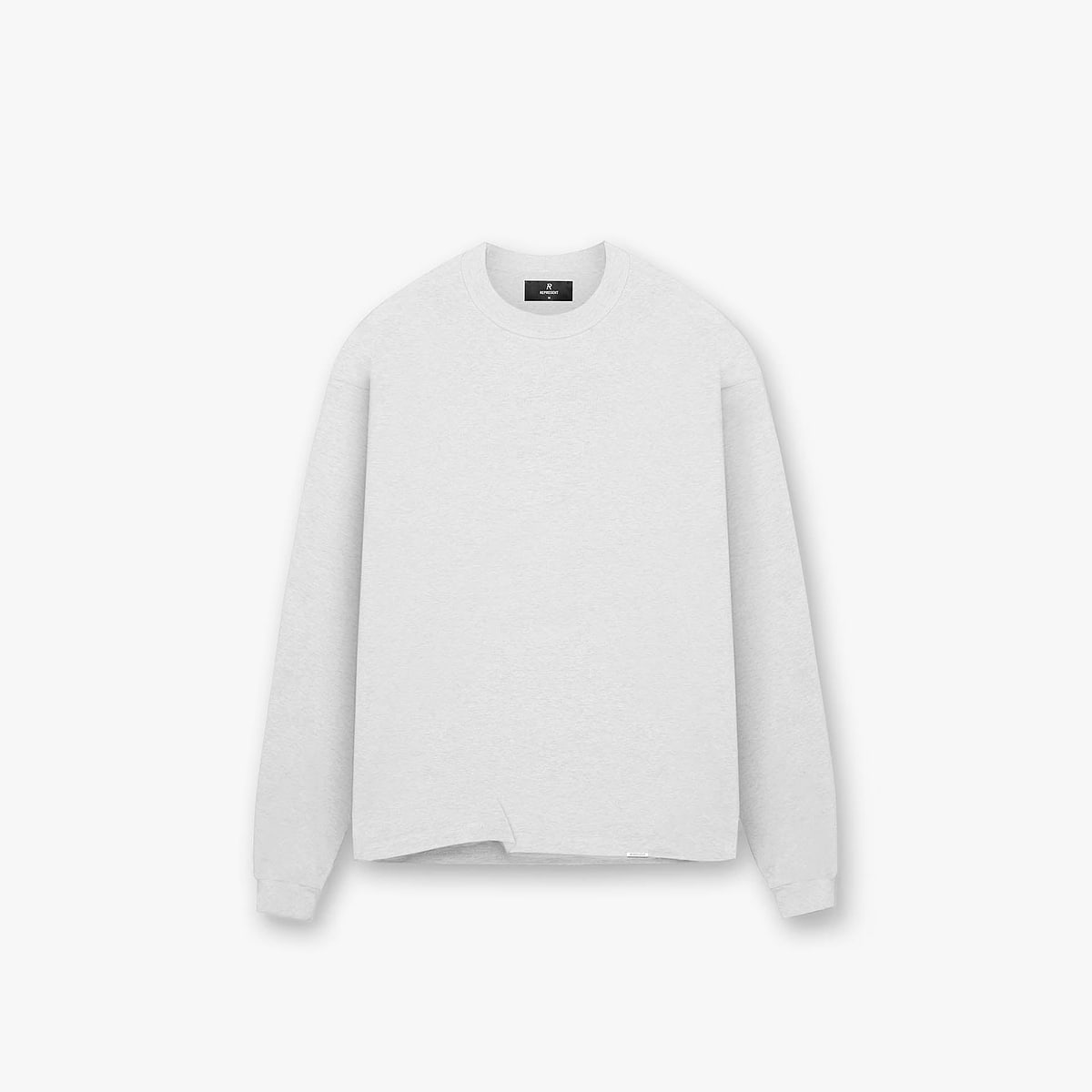 Initial Long Sleeve T-Shirt - Ice Grey Marl