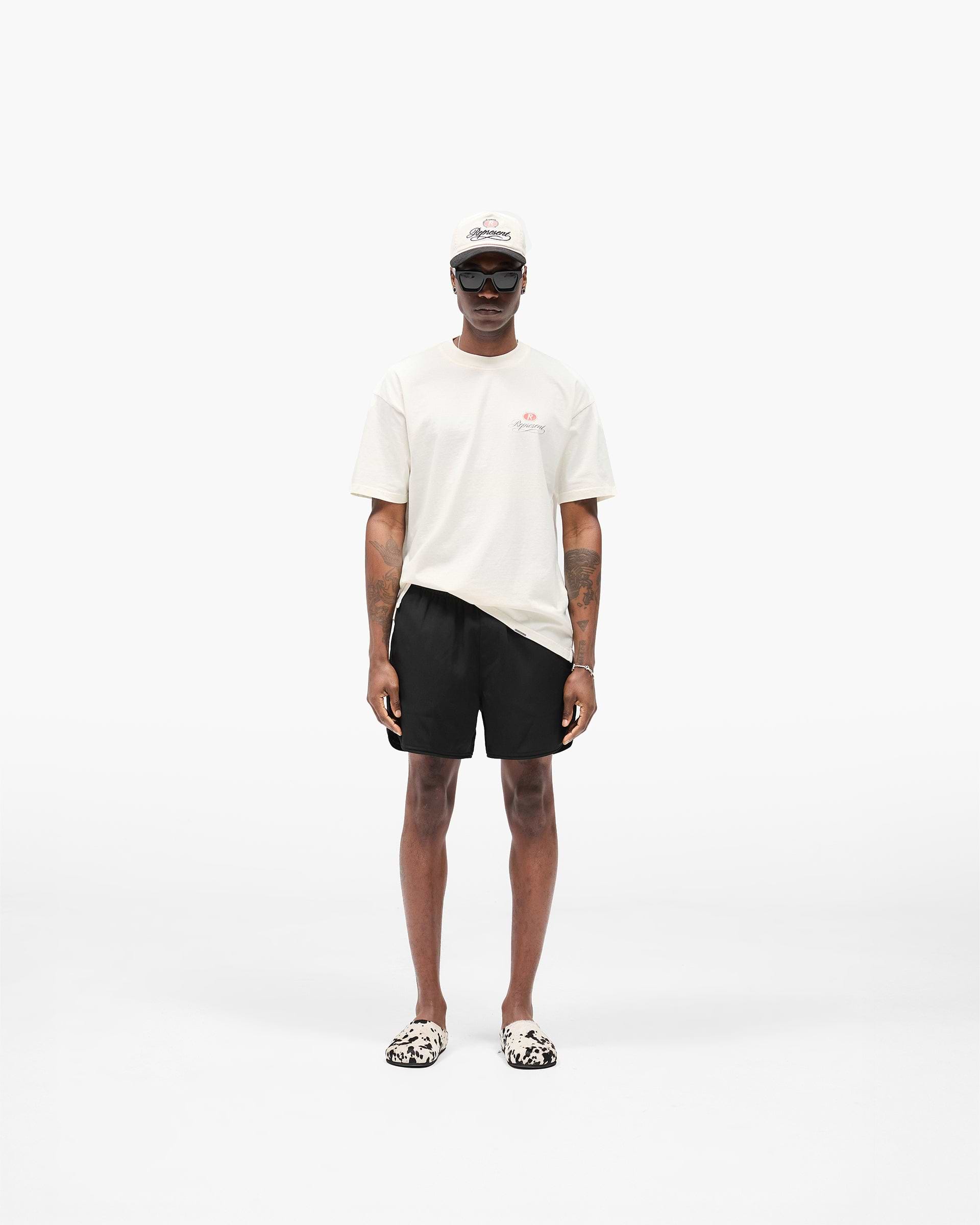 Piped Track Short - Jet Black