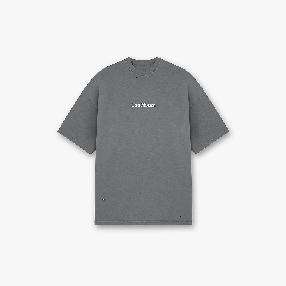 247 On A Mission Oversized T-Shirt - Aged Black
