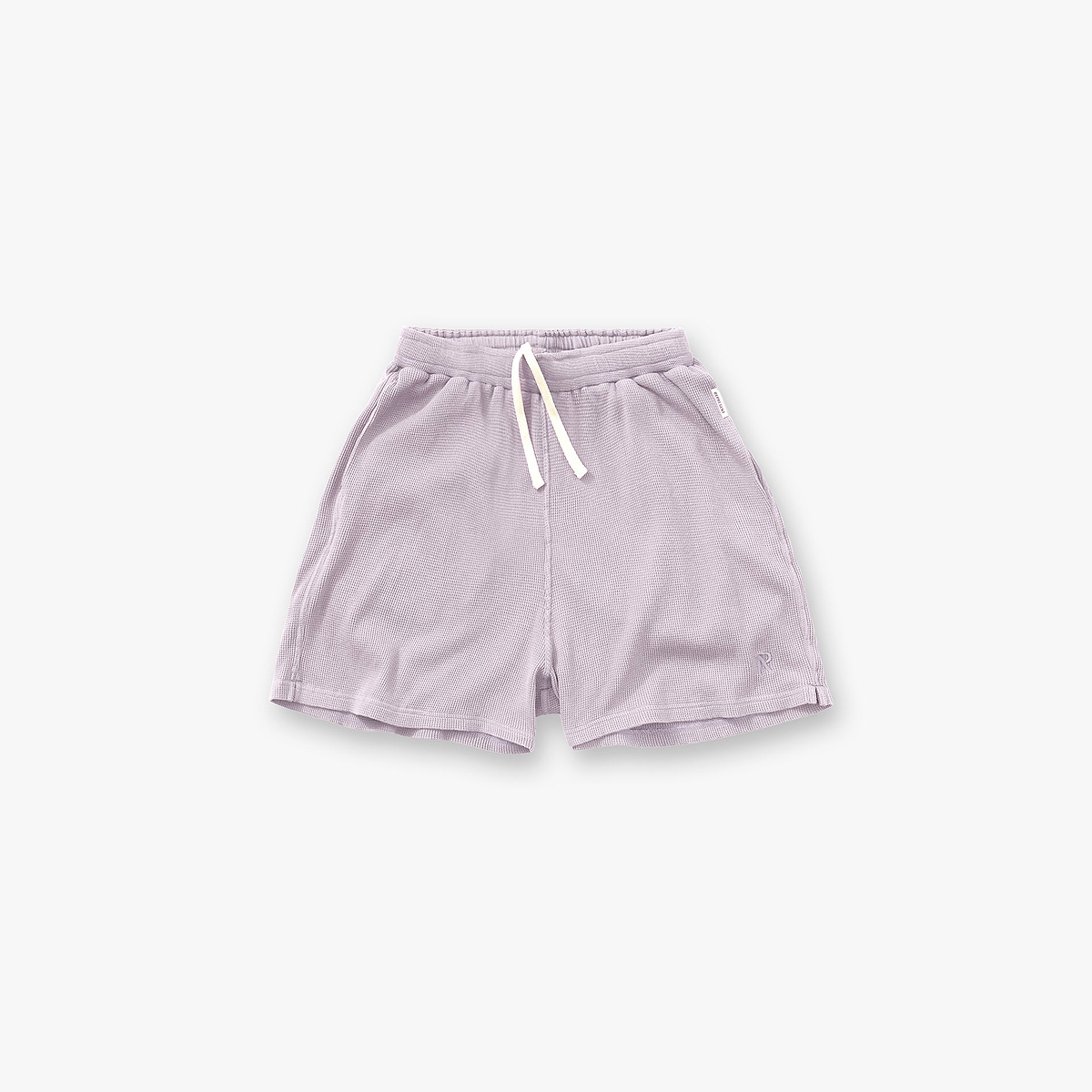 Initial Waffle Shorts- Mist