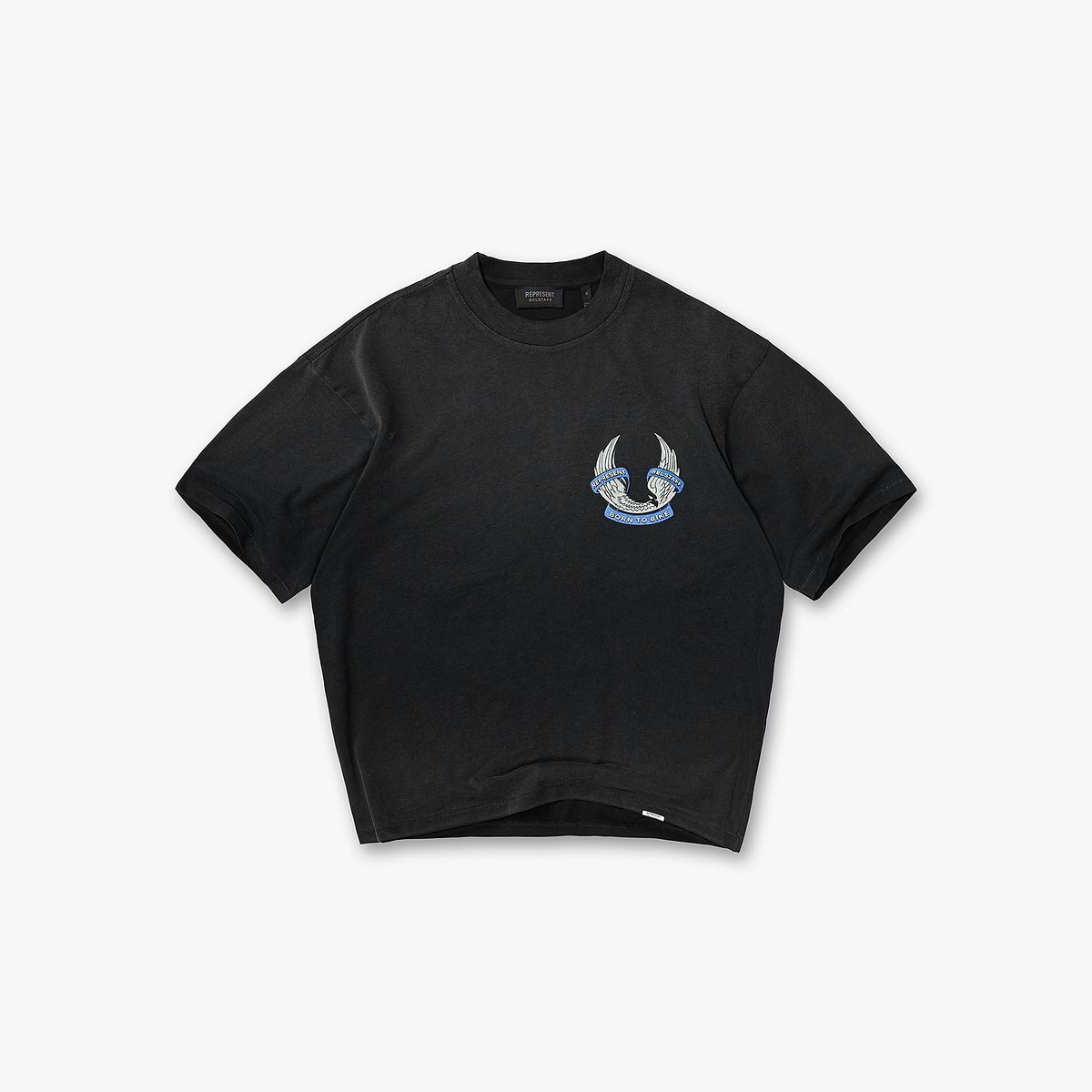Represent X Belstaff Born To Bike T-Shirt - Aged Black