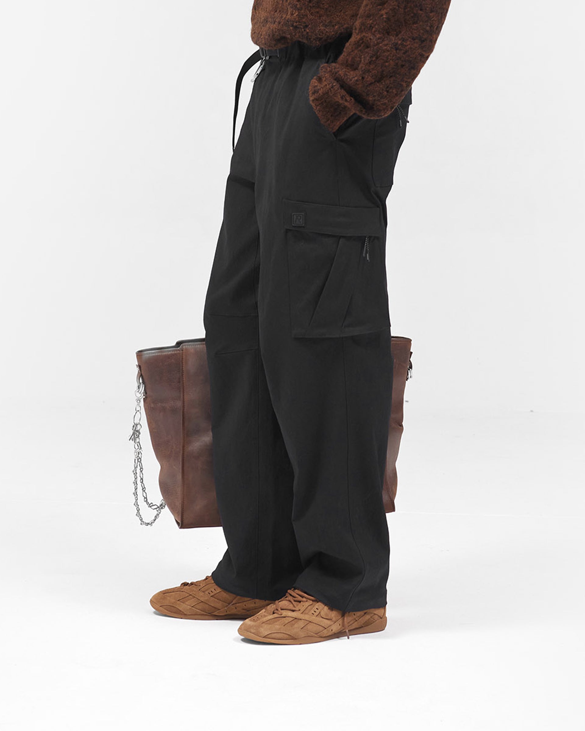 Nylon Cargo Pant - Black