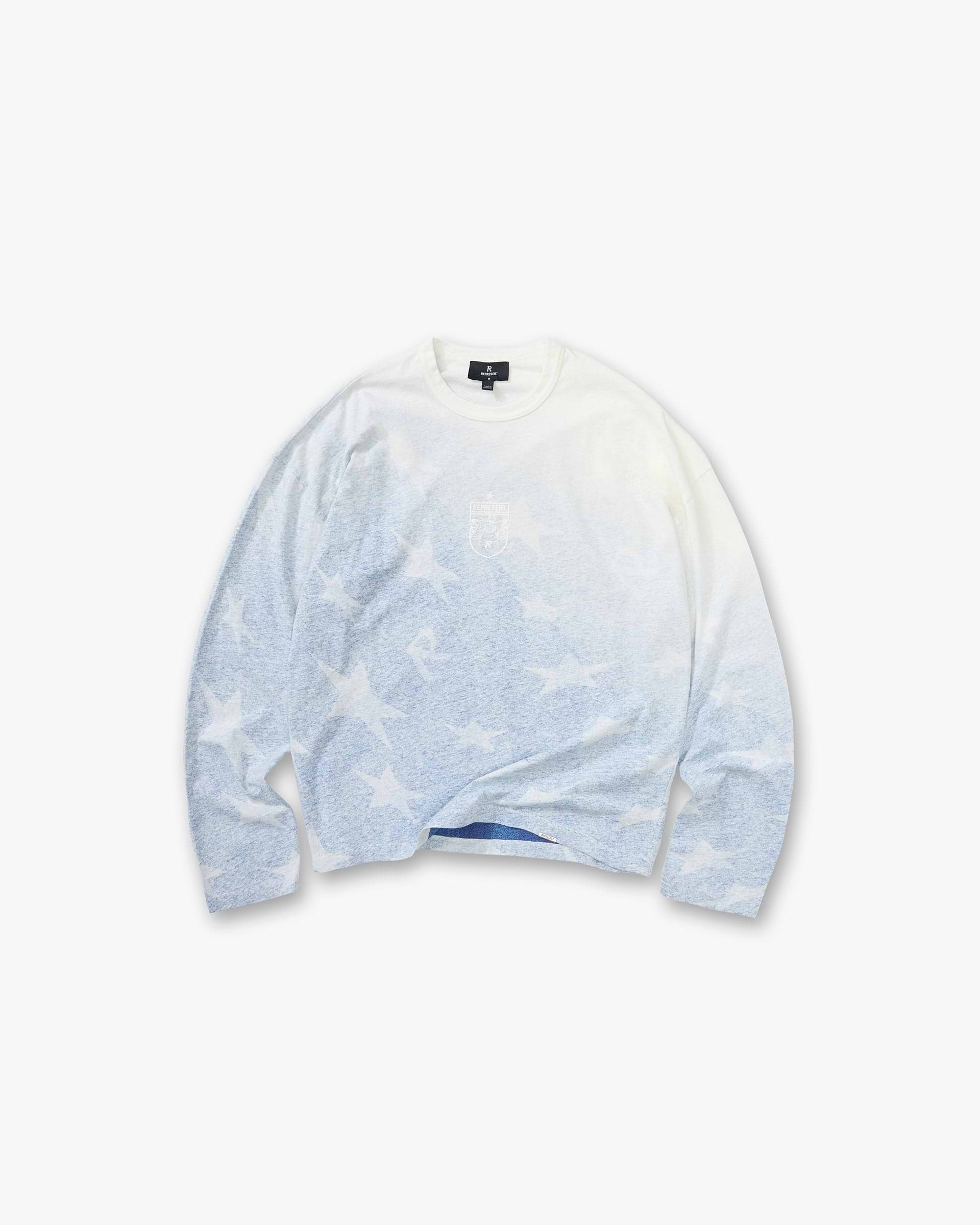 USA Long Sleeve T-Shirt - Washed Blue