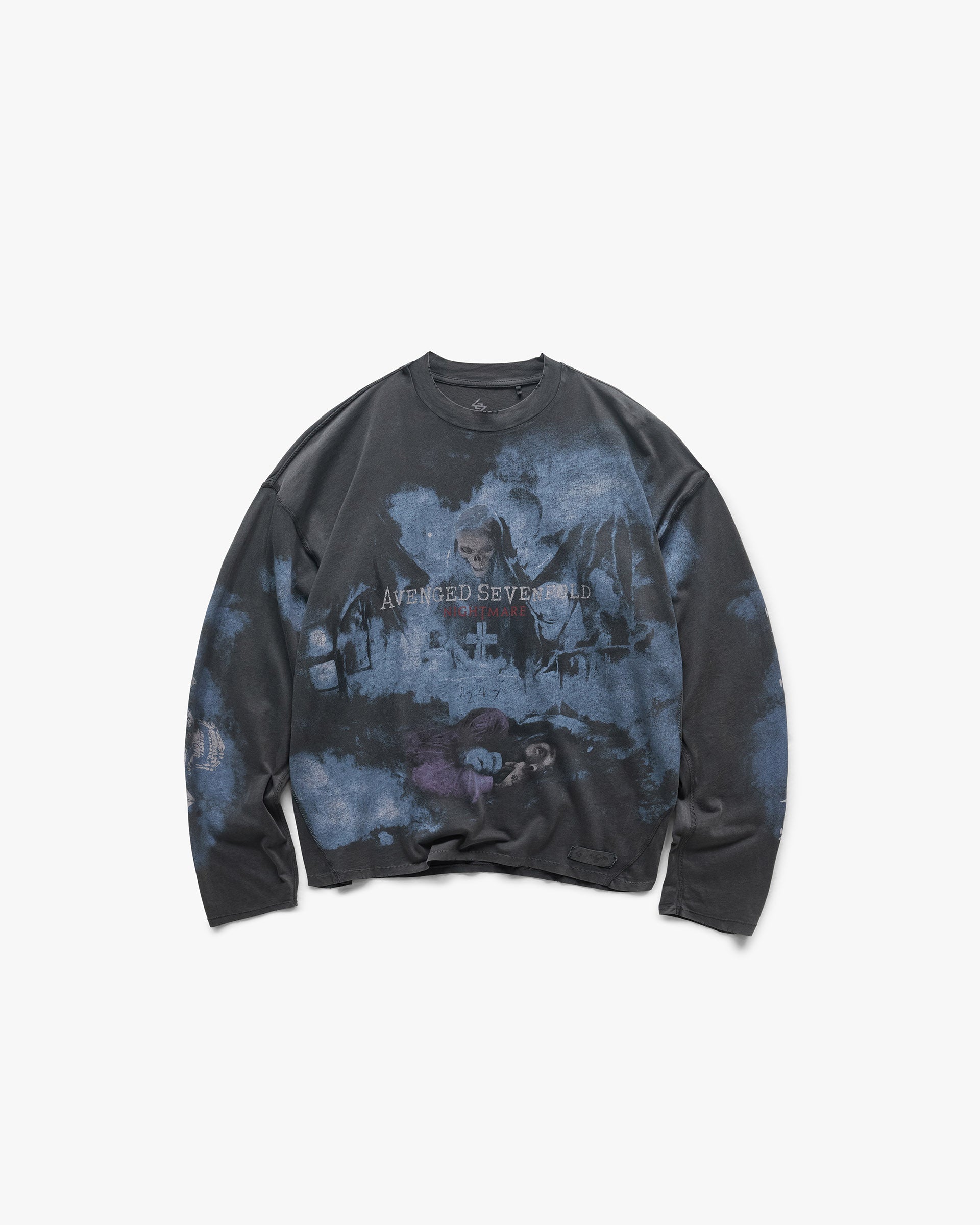 247 x Avenged Sevenfold Nightmare Long Sleeve T-Shirt - Aged Black