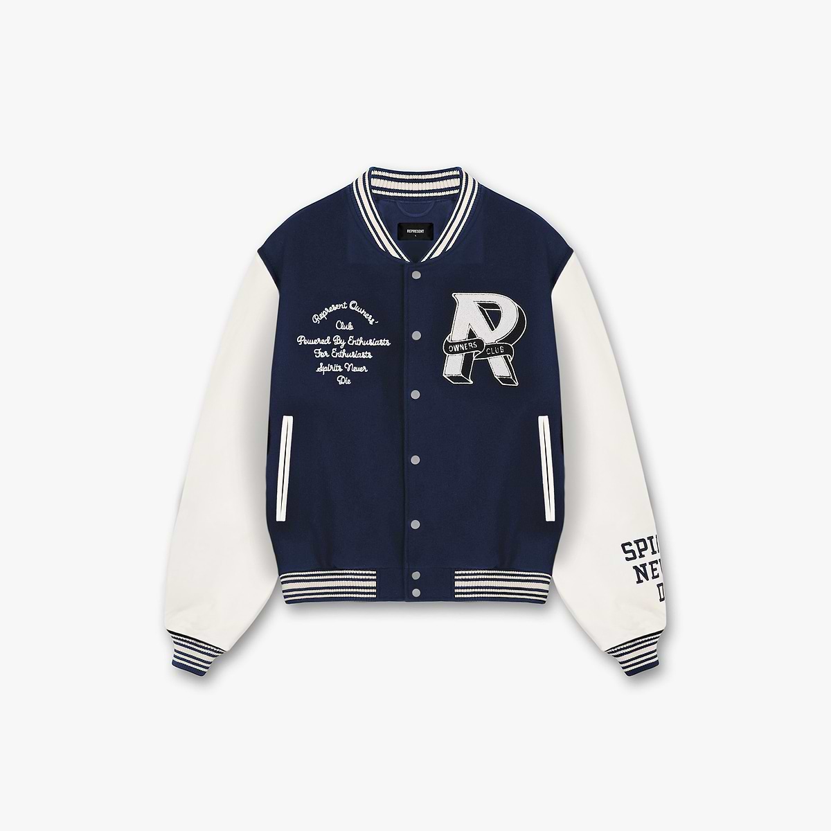 Represent Owners Club Varsity Jacket - Midnight Navy