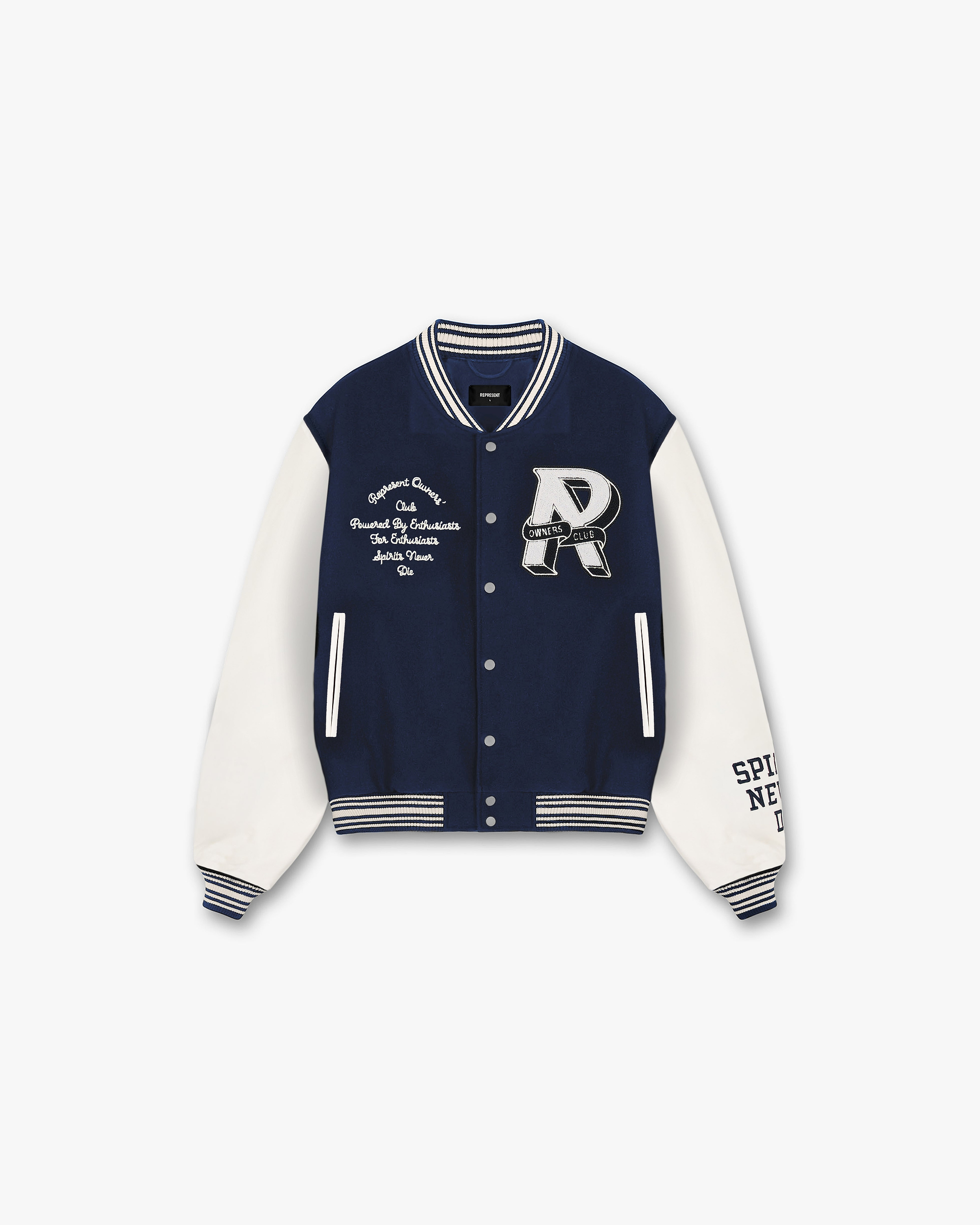 Represent Owners Club Varsity Jacket - Midnight Navy