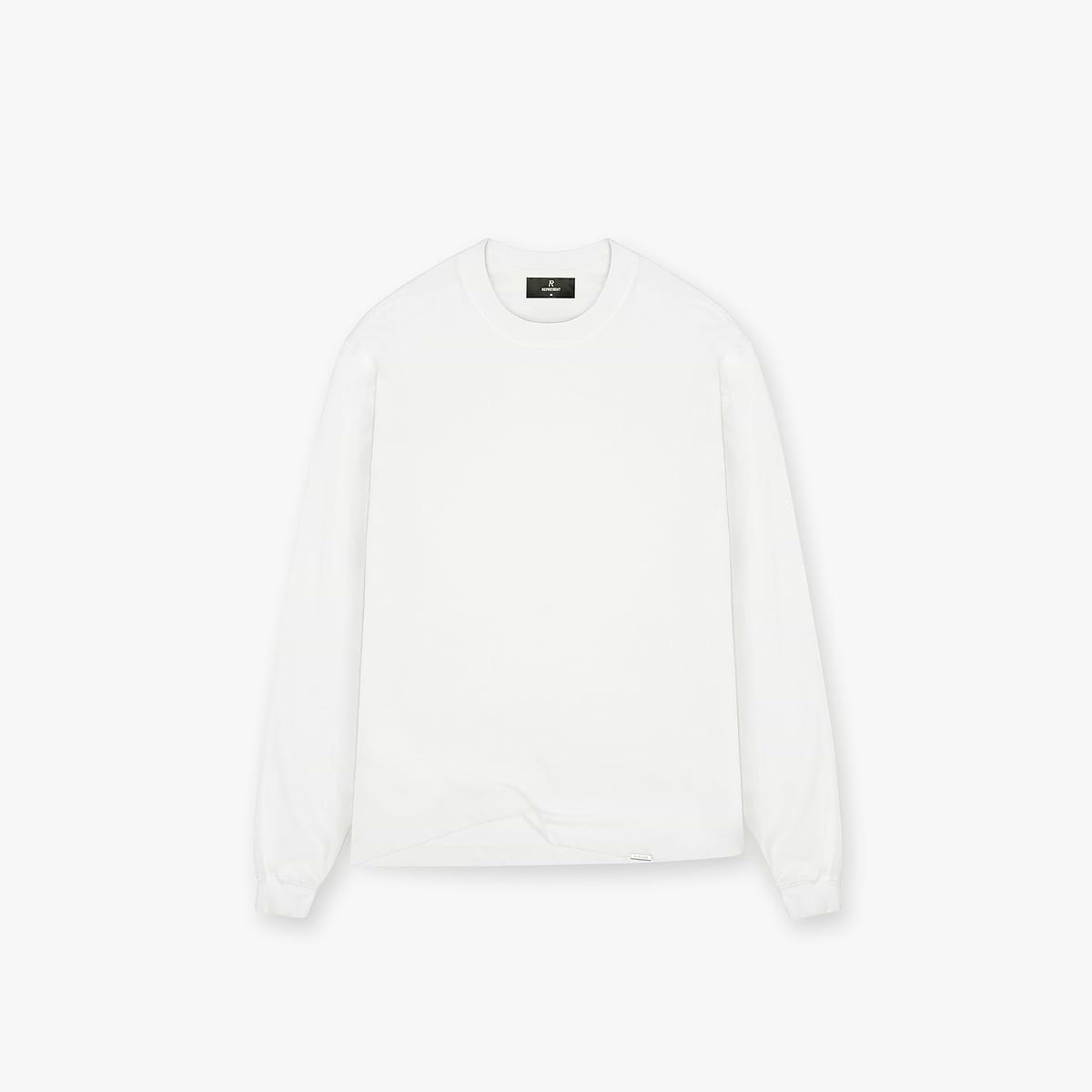 Initial Long Sleeve T-Shirt - Flat White