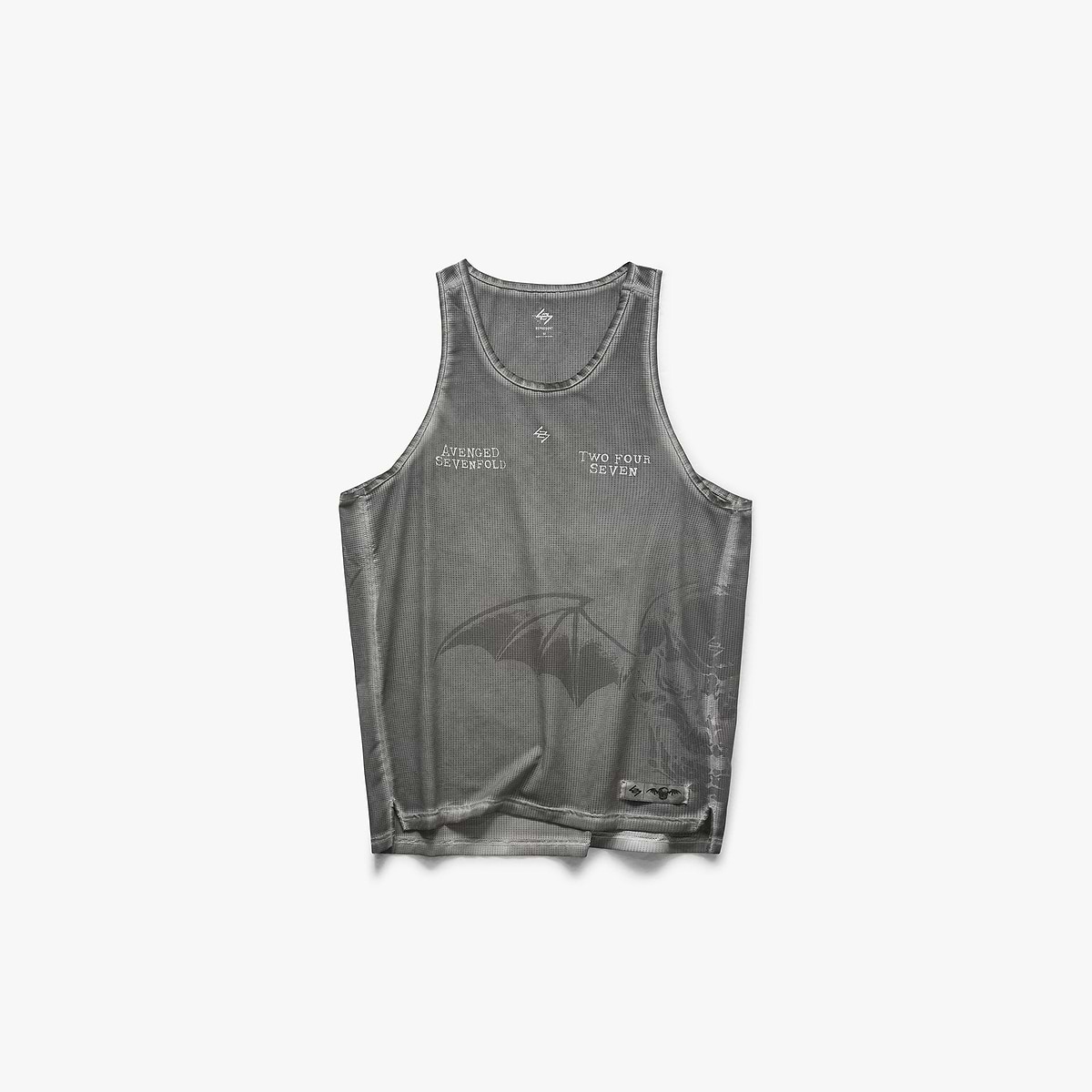 247 x Avenged Sevenfold Death Bat Singlet - Washed Grey