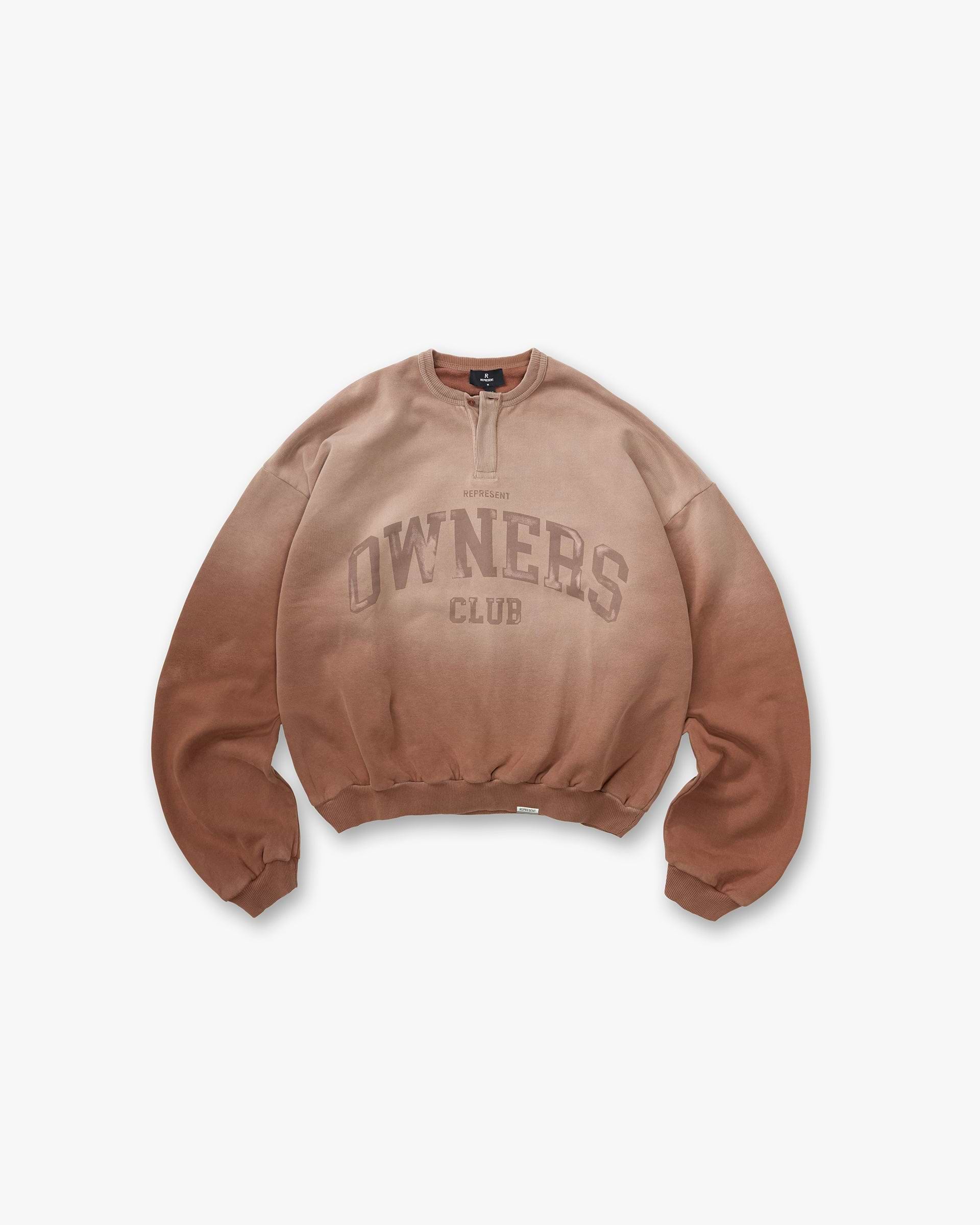 Represent Owners Club Henley Sweater - Sienna