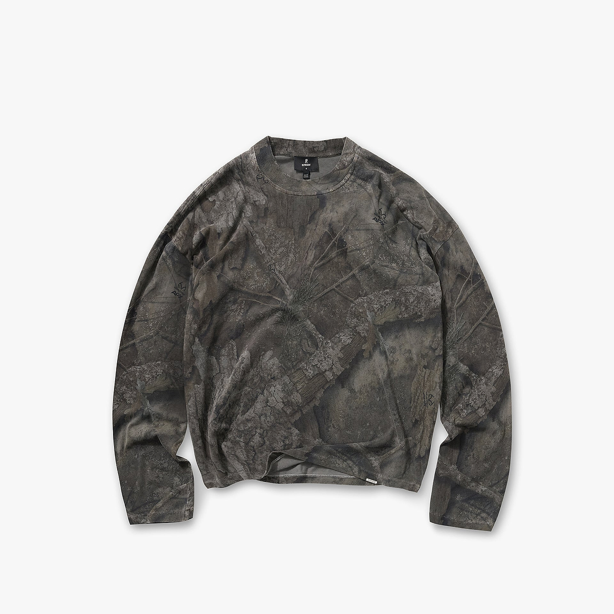 Initial Overdye Realtree® Long Sleeve T-Shirt - Overdyed Black