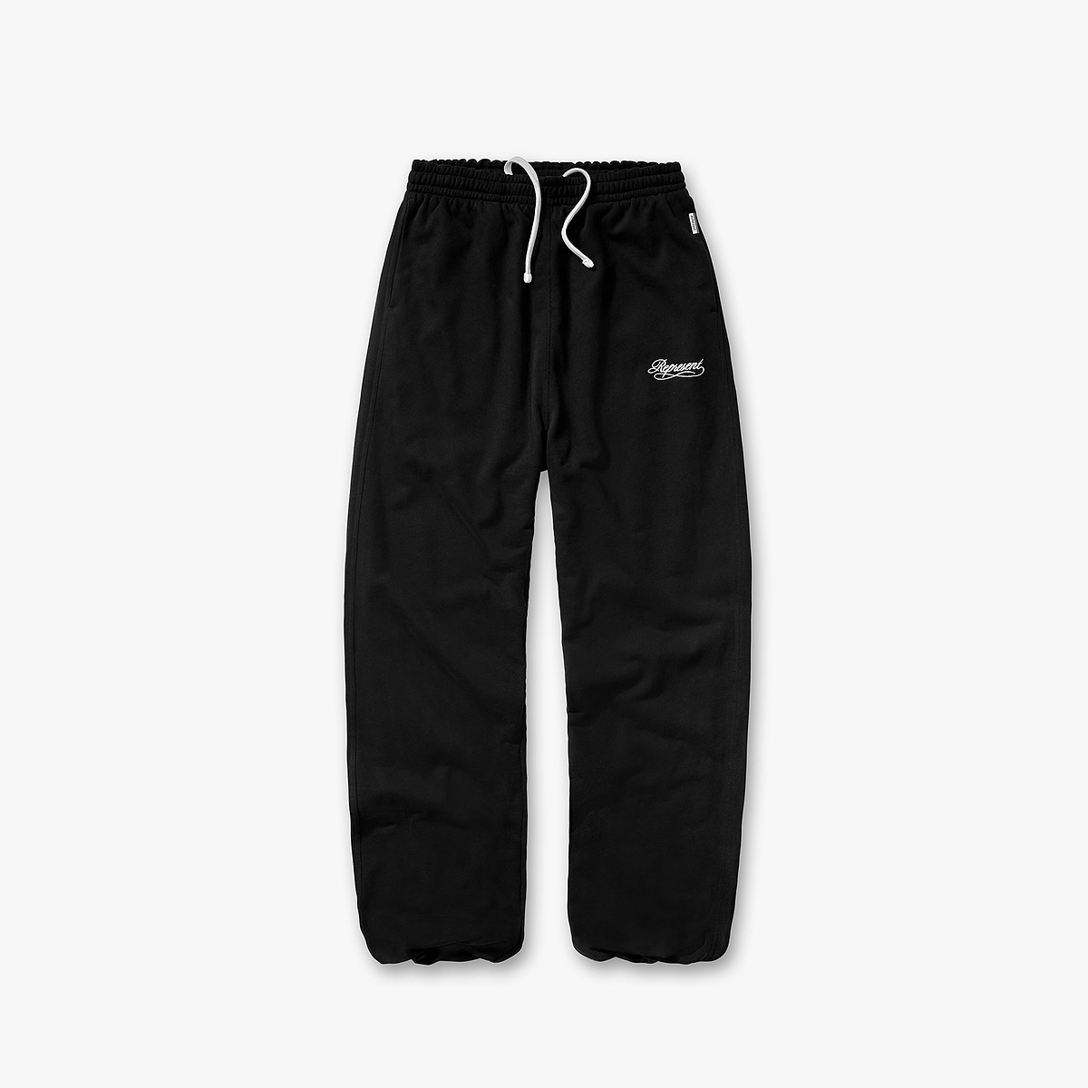 Dual Layer Script Sweatpants - Jet Black
