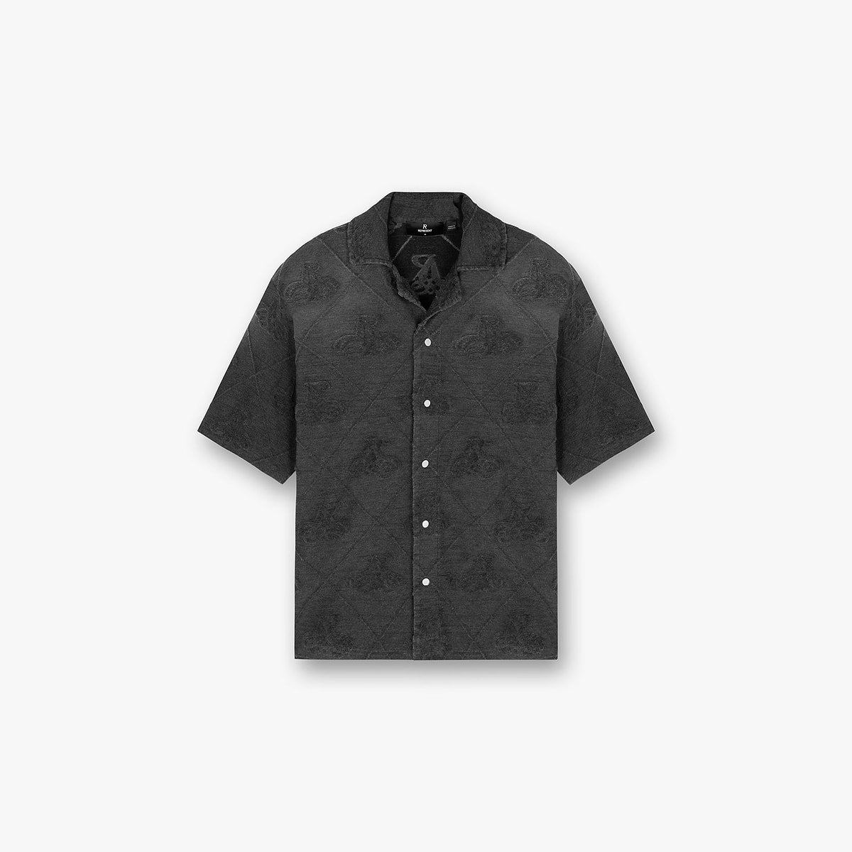 Towelling Shirt - Jet Black