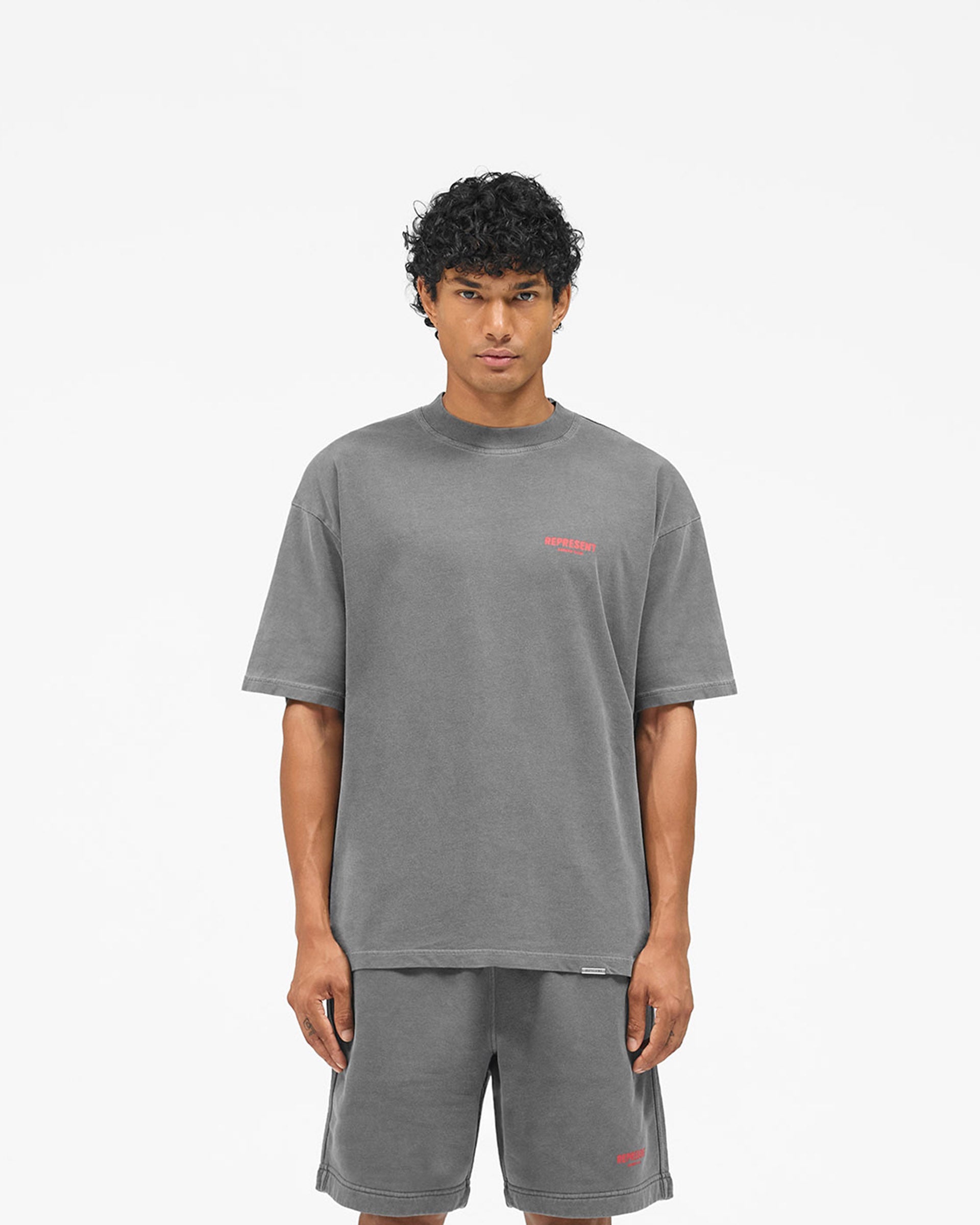 Represent Owners Club T-Shirt - Washed Black