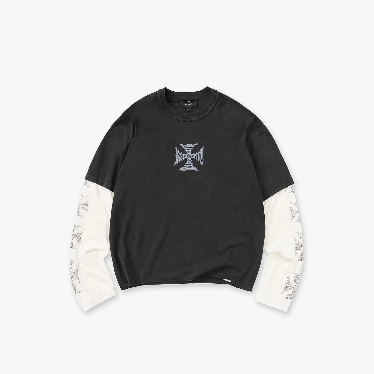 MH Stack Long Sleeve T-Shirt - Faded Black