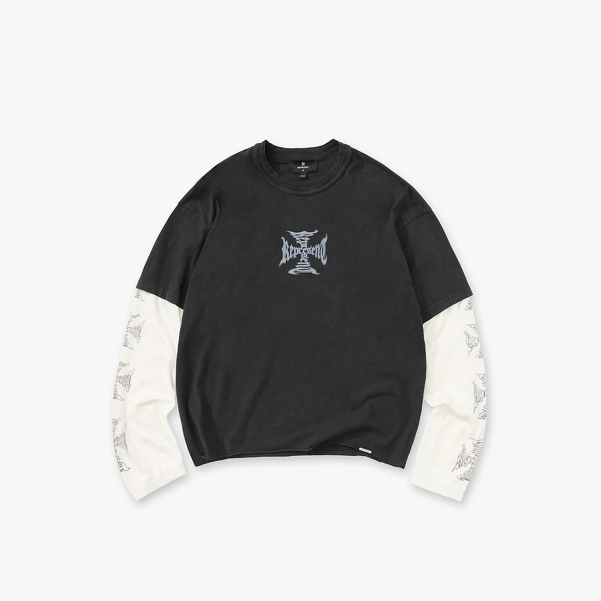 MH Stack Long Sleeve T-Shirt - Faded Black