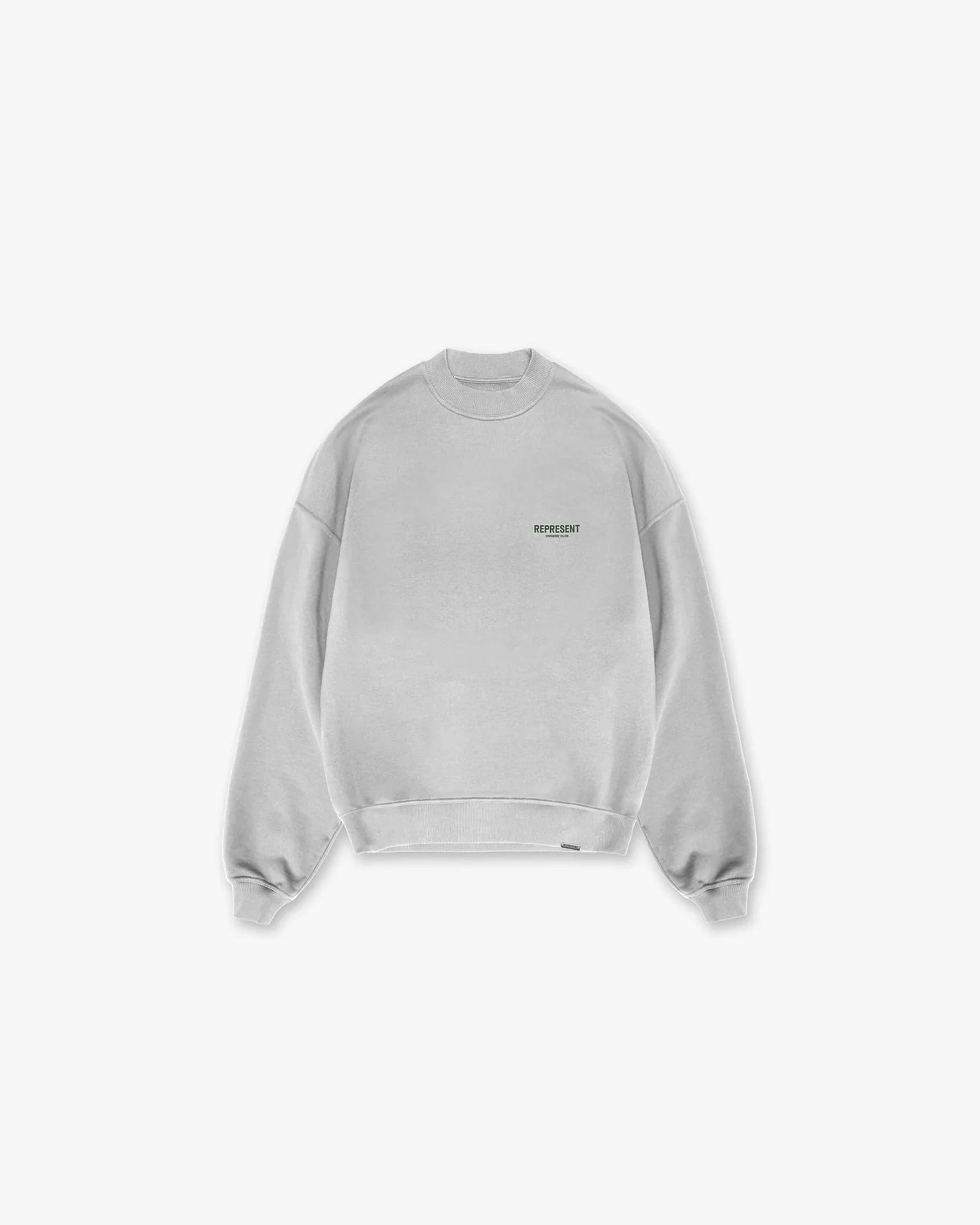 Represent Owners Club Sweater - Ash Grey Racing Green