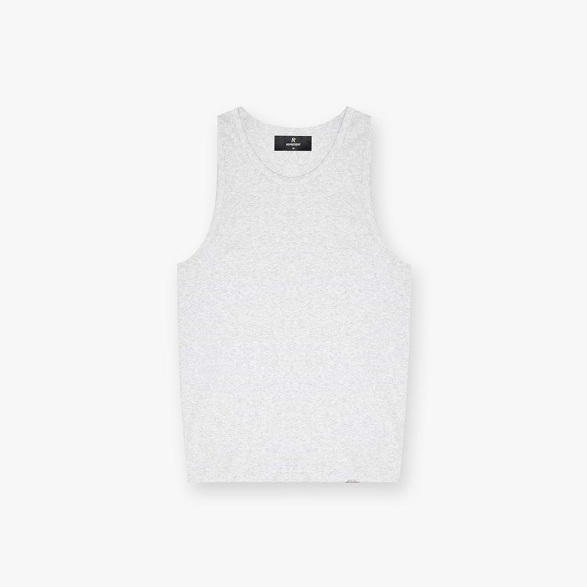 Initial Rib Vest - Ice Grey Marl
