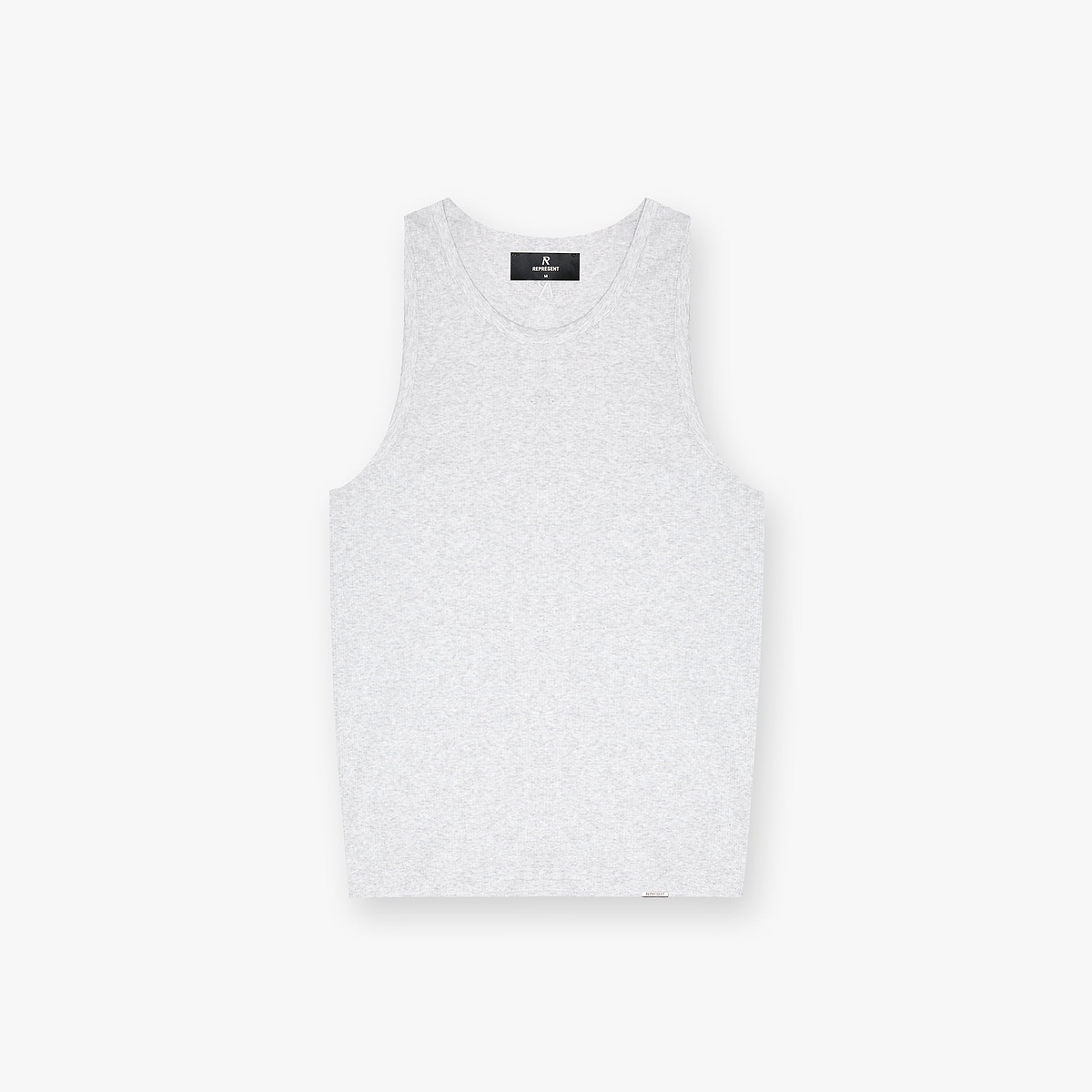 Initial Rib Vest - Ice Grey Marl