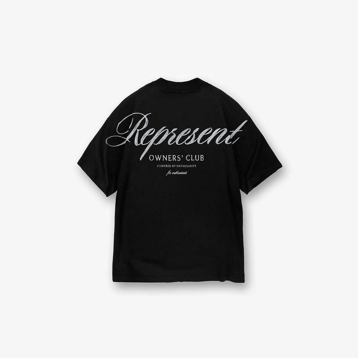 Represent Owners Club Script T-Shirt - Black