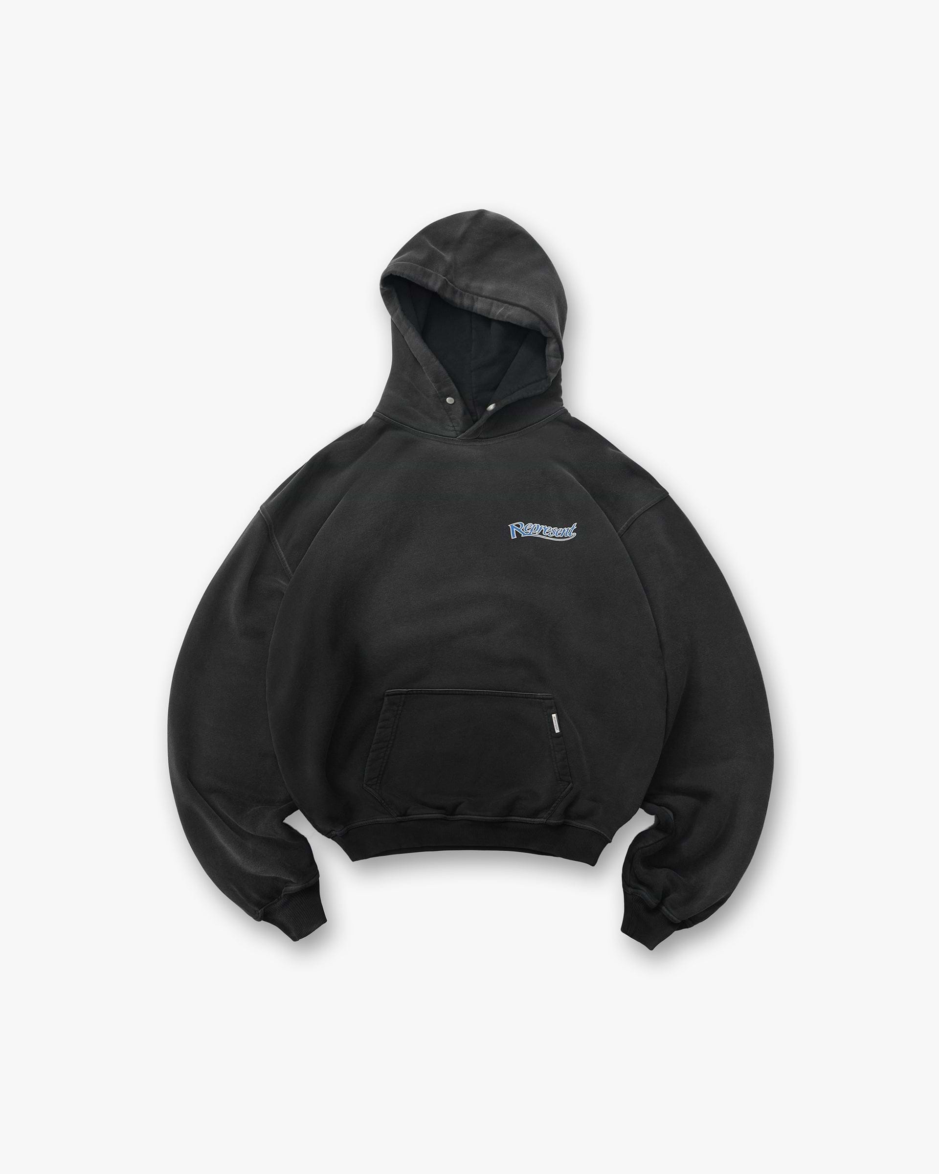 Represent Showcasing Hoodie - Stained Black