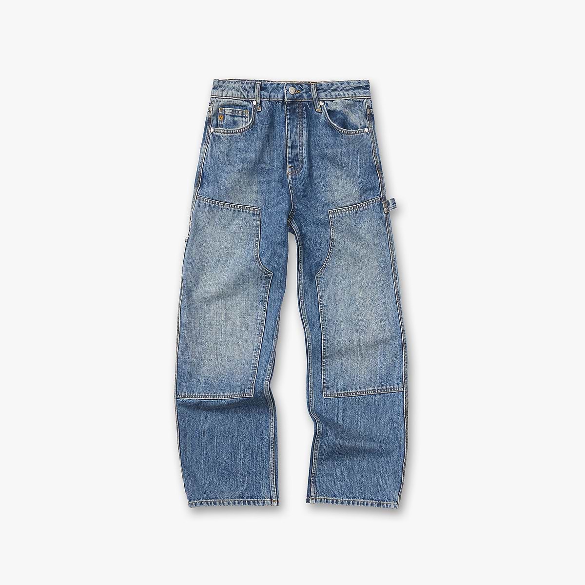 R2 Carpenter Panel Denim - Rinse Blue