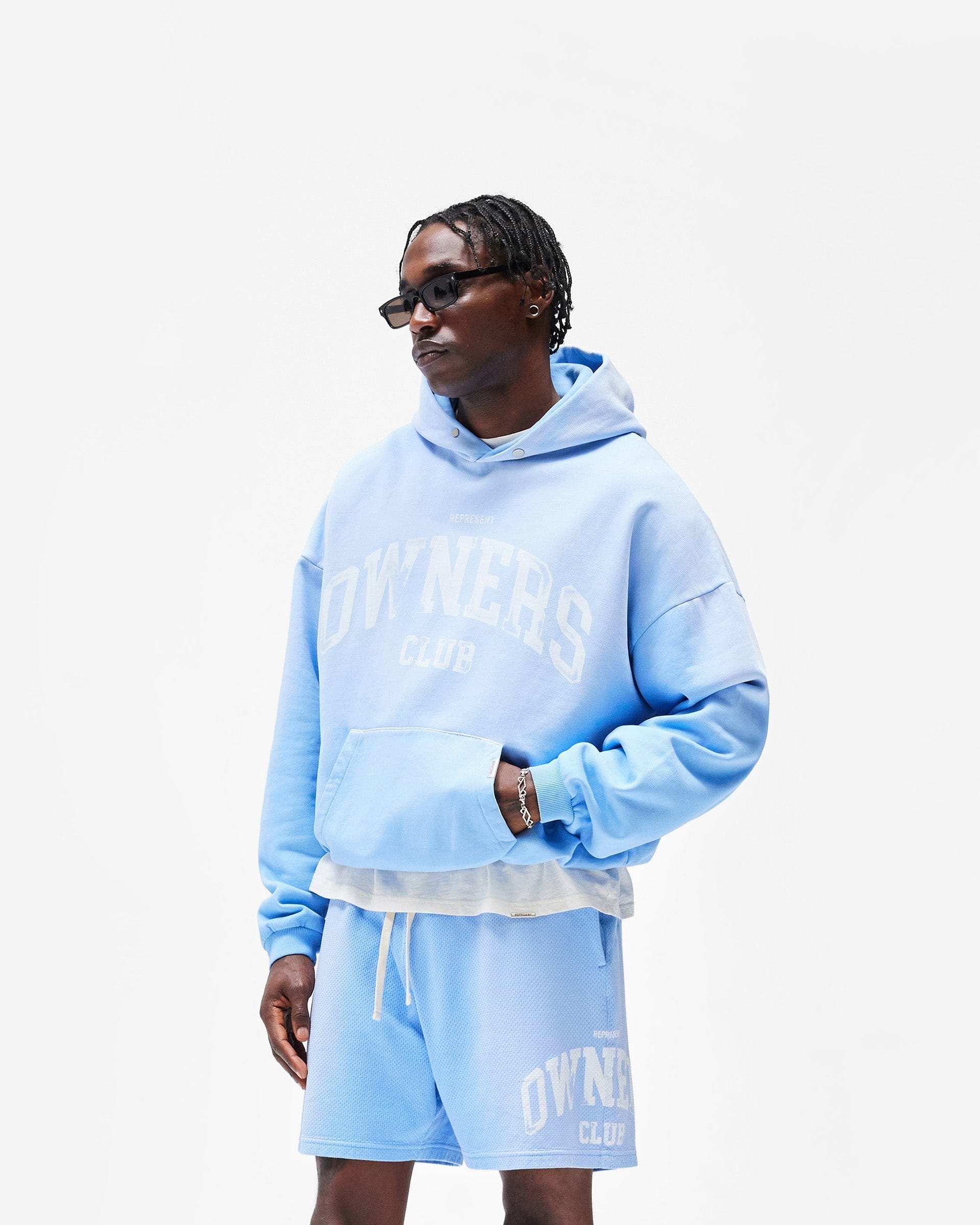 Represent Owners Club Hoodie - Sky Blue