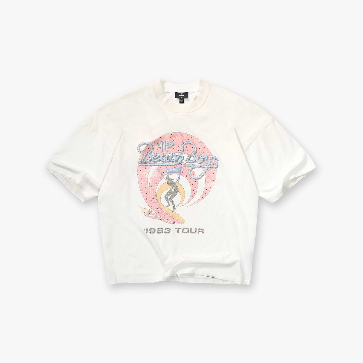 Represent x Beach Boys Tour T-Shirt - Washed Ecru